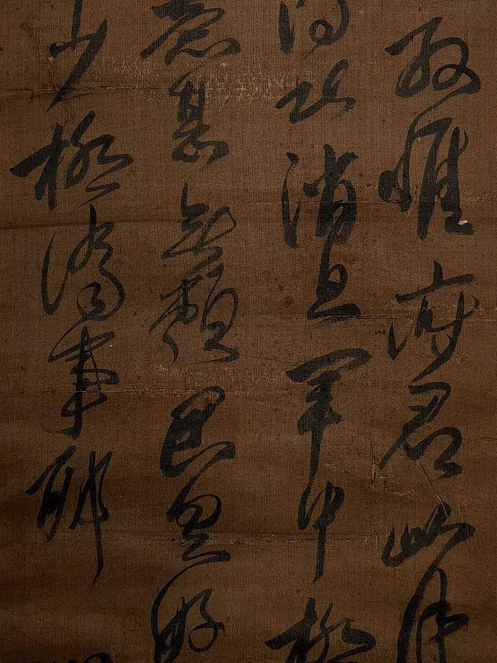 傅山绢本书法立轴，总长224宽48，画芯95宽33。傅山（1607年~1684年），初名鼎臣，明清时期道家思想家、书法家、医学家。