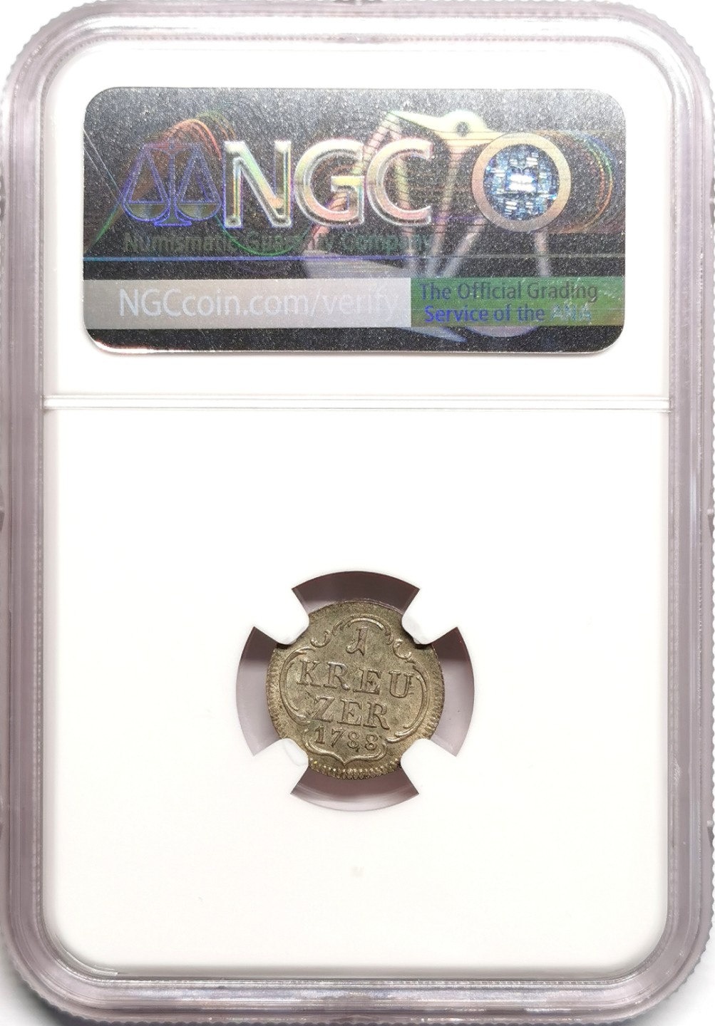 凡希社世界钱币微拍第二百三十九期 1788法兰克福1K银辅币NGC-MS62