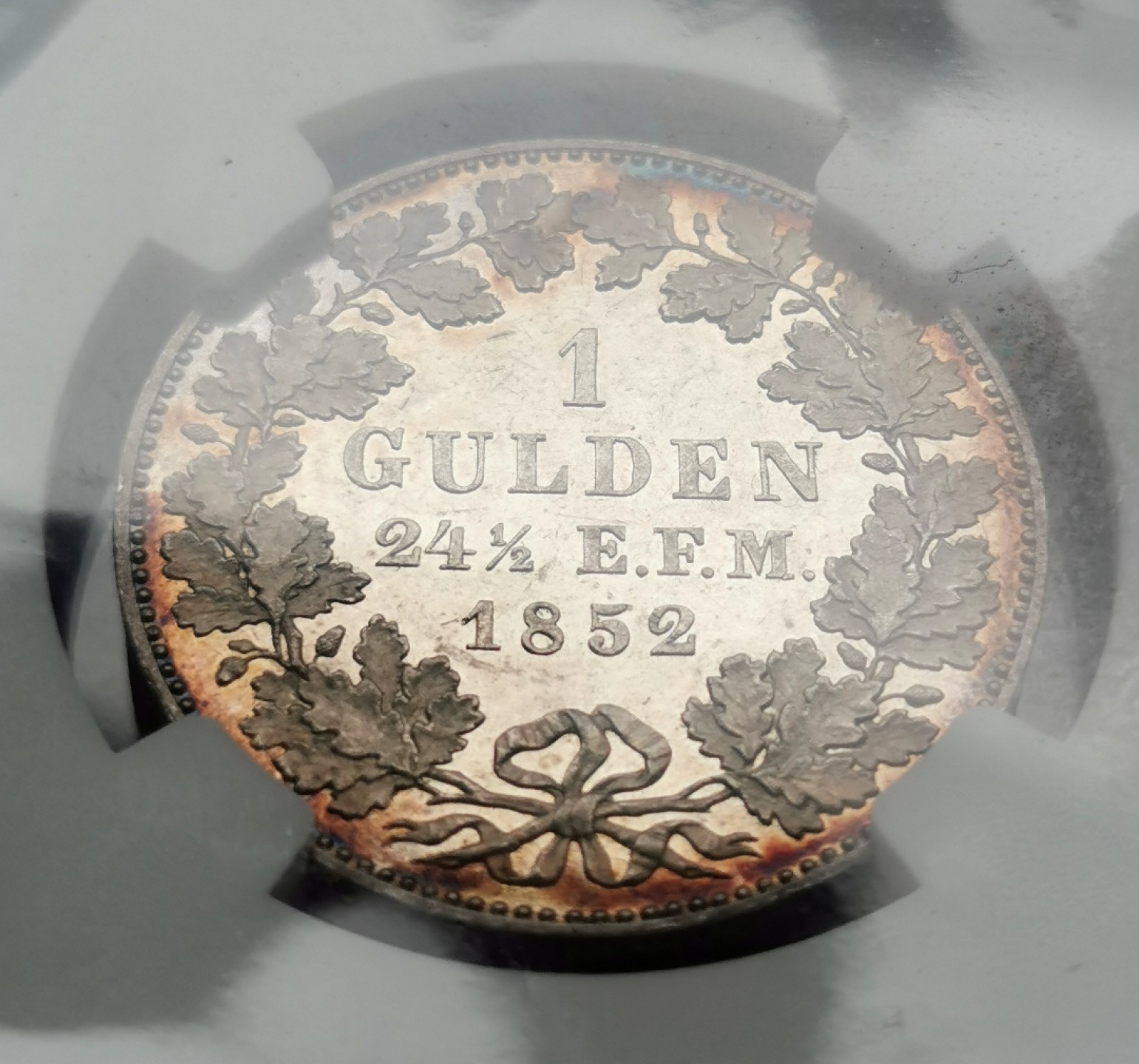 凡希社世界钱币微拍第二百三十九期 荐！1853普鲁士霍亨索伦1盾NGC-PL61 N唯一入盒品种！