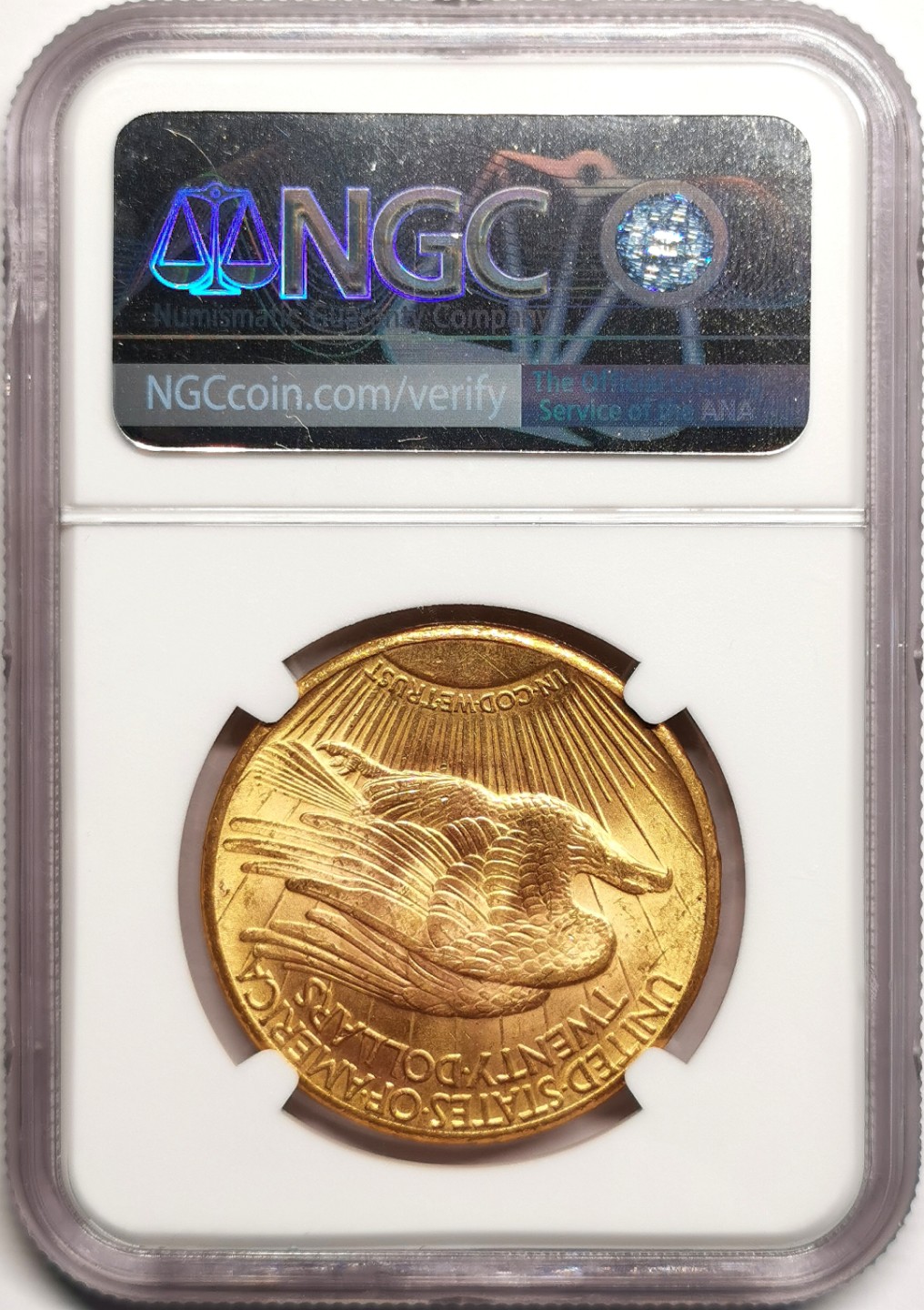 凡希社世界钱币微拍第二百三十九期 荐！1927美国飞鹰20美元大金NGC-MS64收藏级品质！