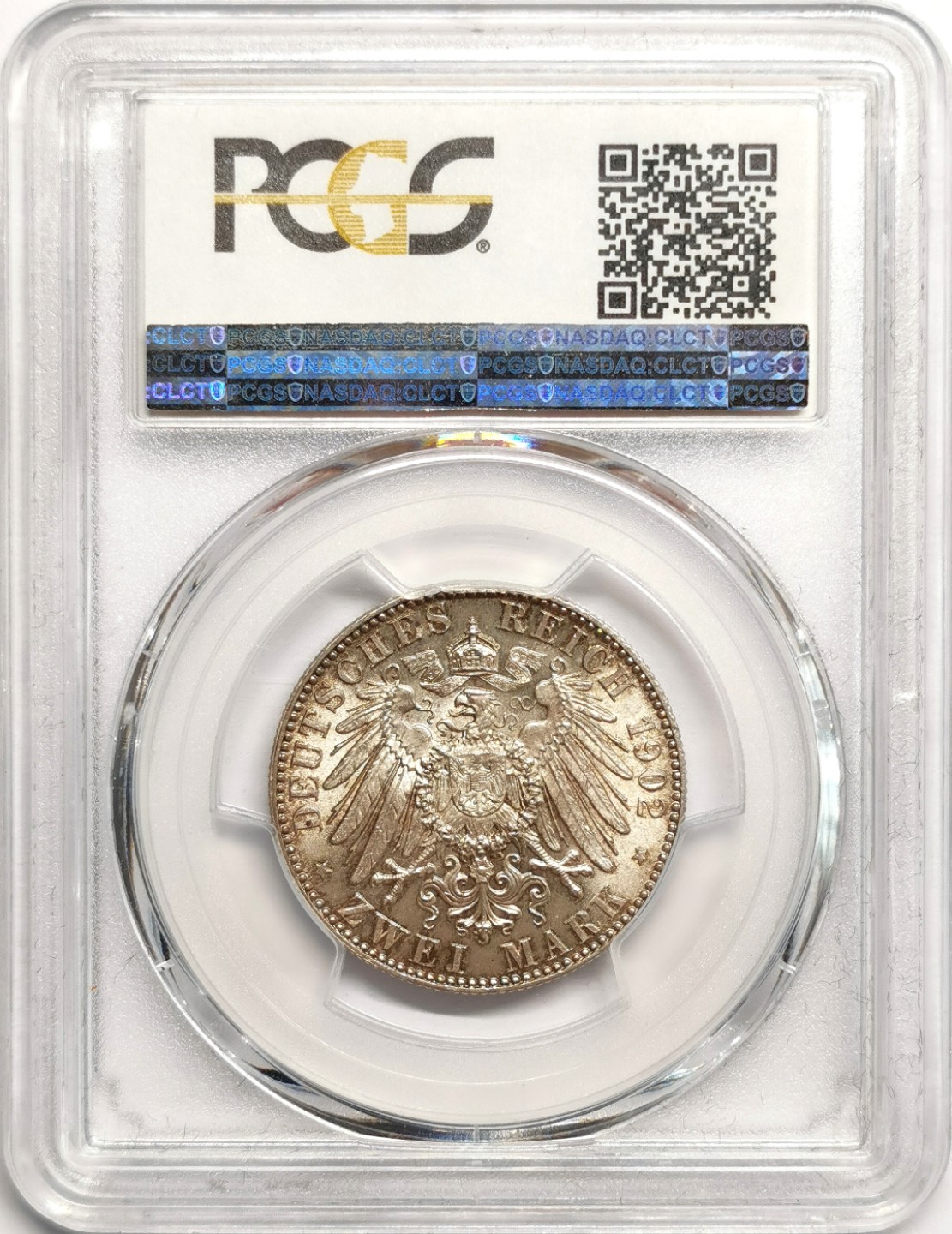 凡希社世界钱币微拍第二百三十九期 1902萨克森国王逝世纪念2马克PCGS-MS65