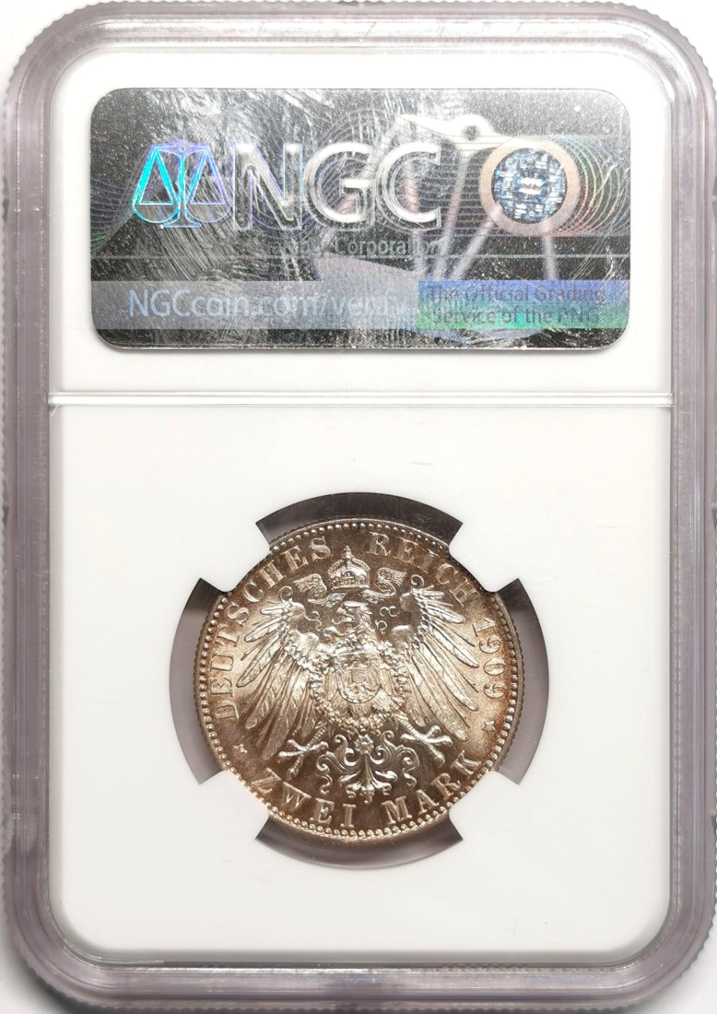 凡希社世界钱币微拍第二百三十九期 1909萨克森莱比锡大学纪念2马克NGC-MS65