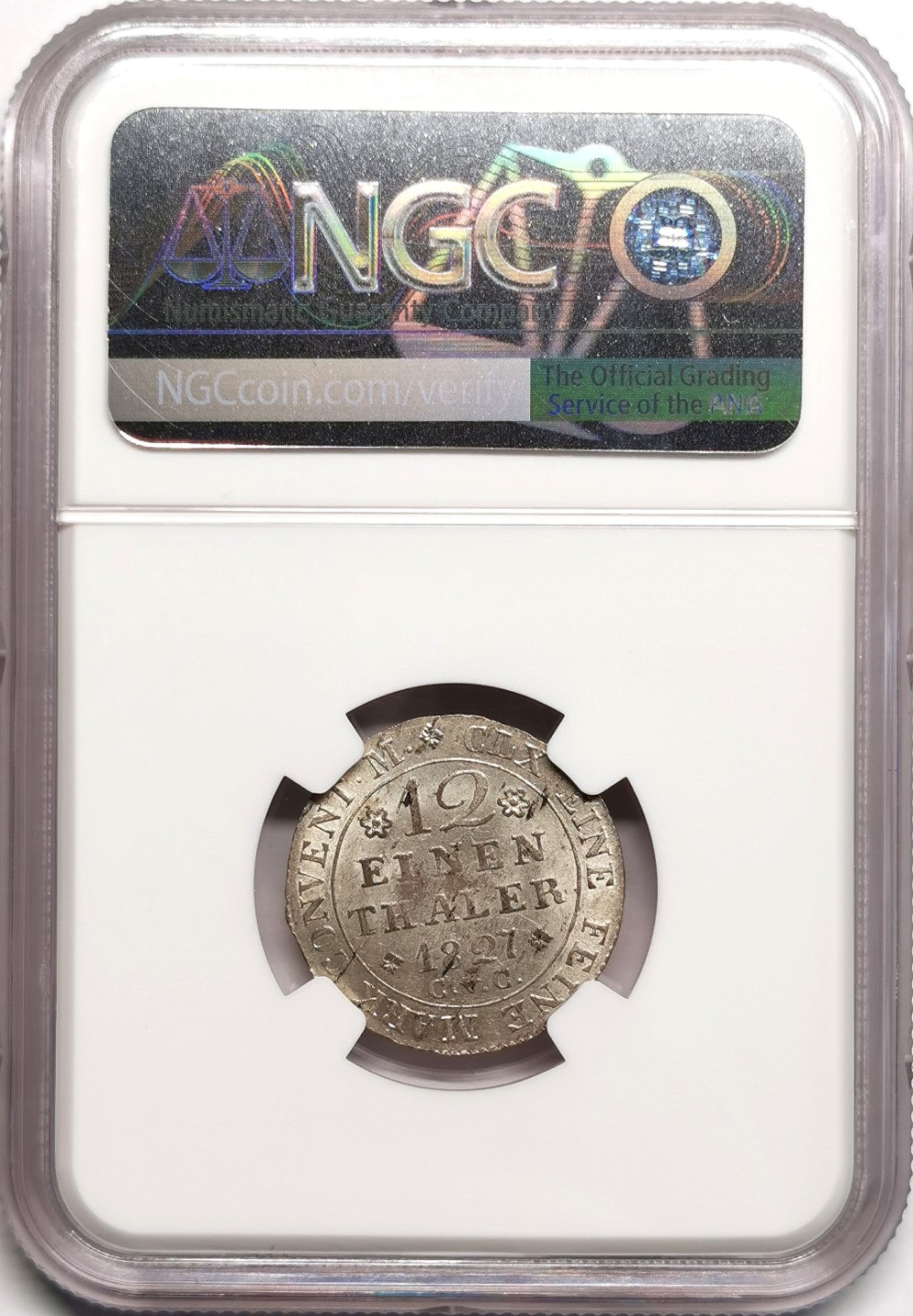 凡希社世界钱币微拍第二百三十九期 1827布伦瑞克沃芬布特飞马1/12泰勒NGC-MS64品相难得！