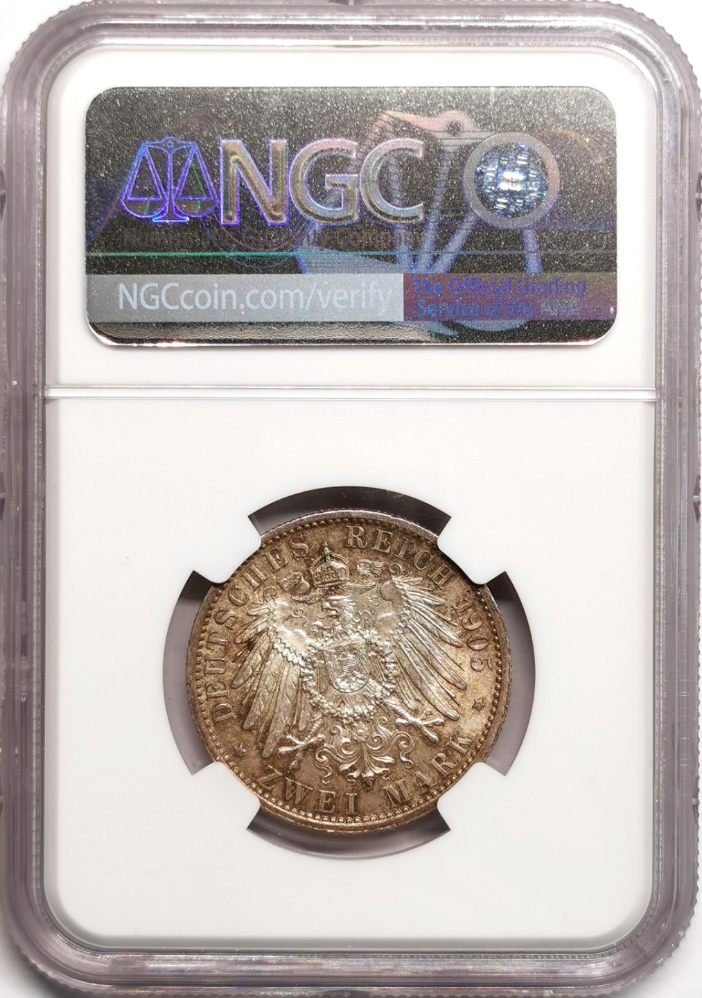 凡希社世界钱币微拍第二百三十九期 1905A普鲁士2马克NGC-MS65金彩最高分！