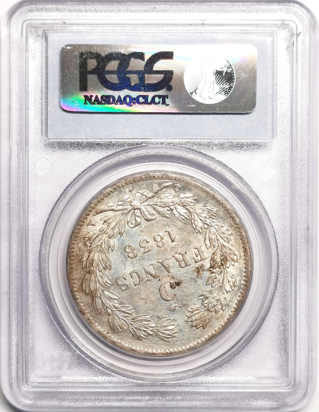 凡希社世界钱币微拍第二百三十九期 1838法国路易菲利5法郎大银PCGS-MS61