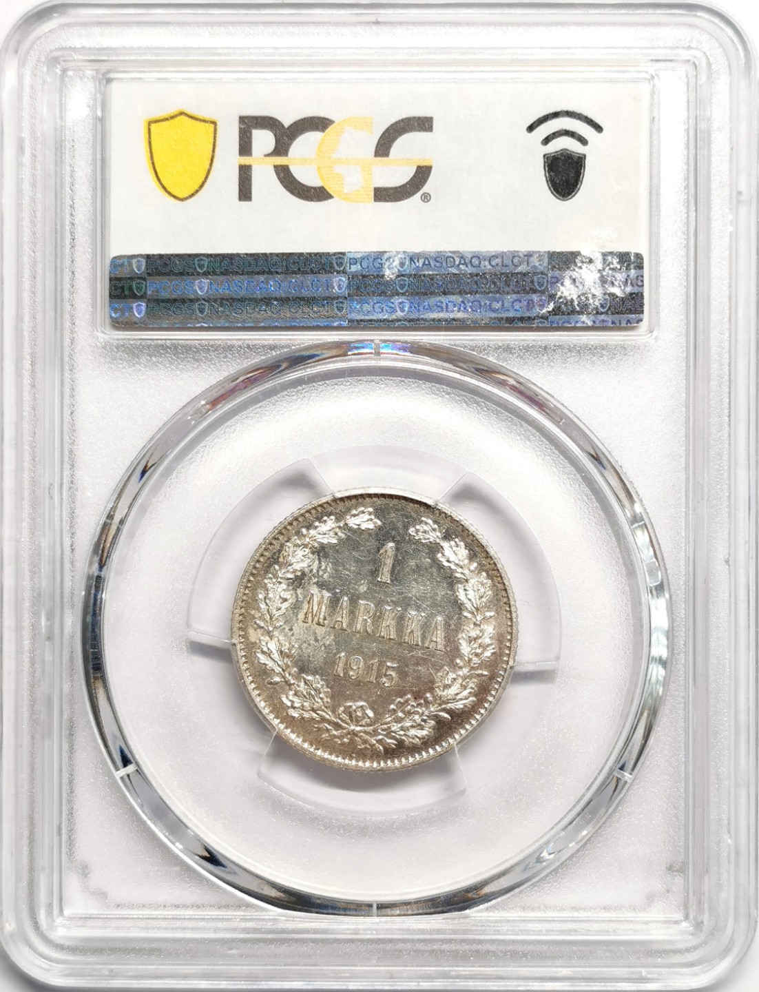 凡希社世界钱币微拍第二百三十九期 1915S芬兰马克银币PCGS-MS63