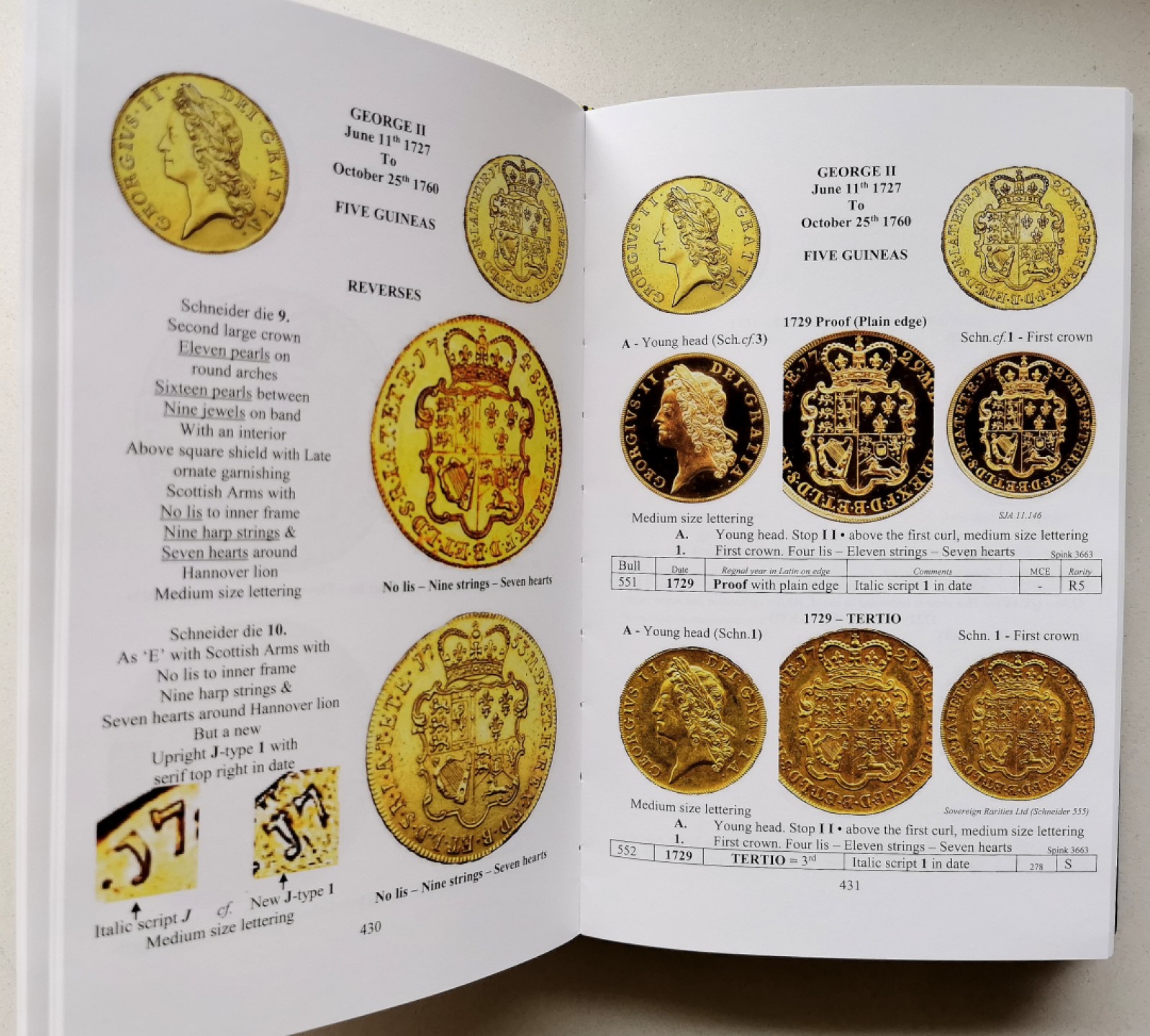 凡希社世界钱币微拍第二百三十九期 1649-1816英国金币标准目录 九五品