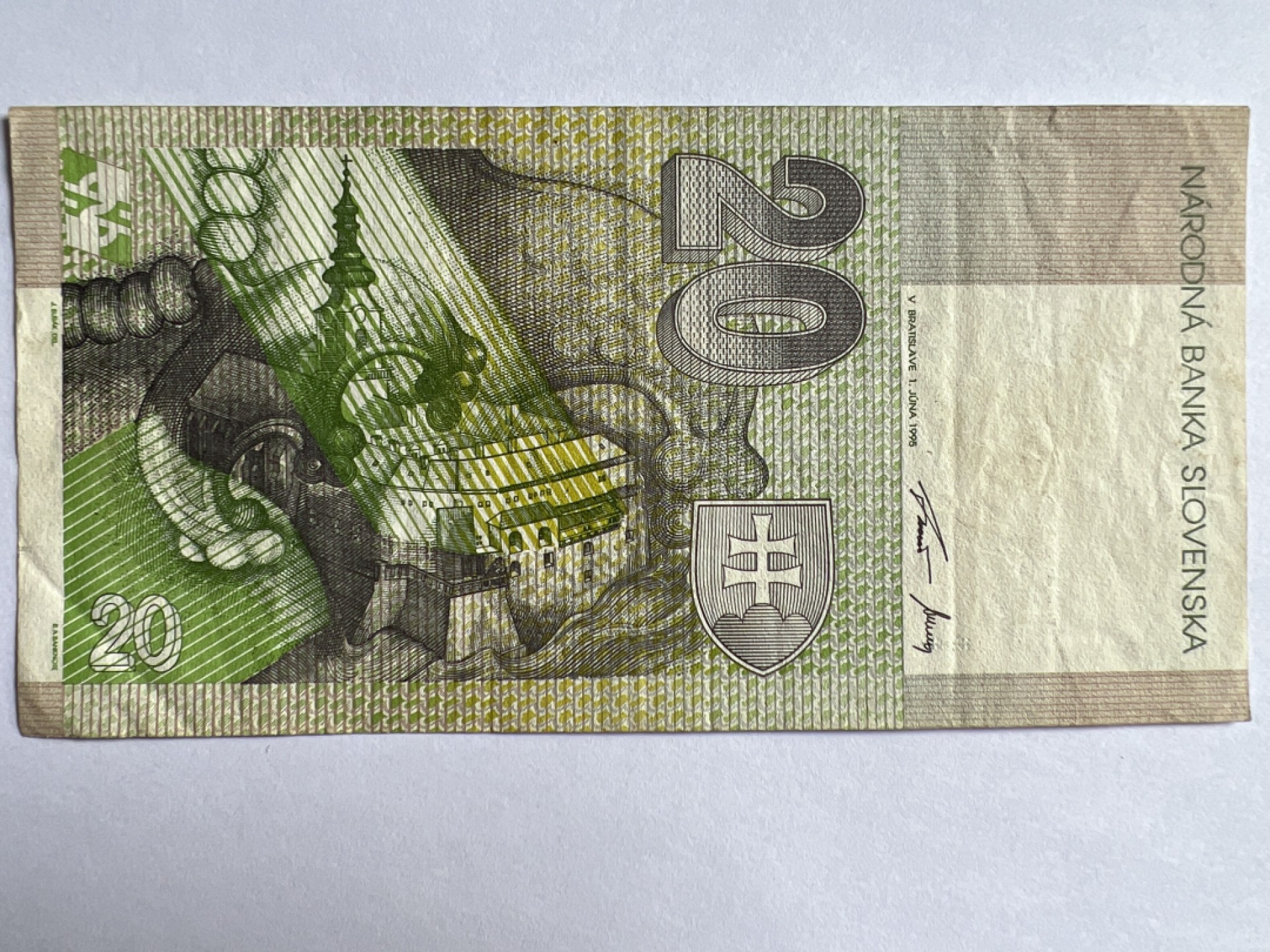 泡泡堂微拍第164幕纸币捡漏可累计专场👿👿，累计满二十元包邮，接受代拍业务 斯洛伐克20克朗