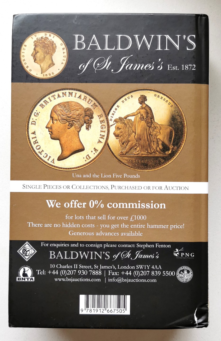 凡希社世界钱币微拍第二百三十九期 1649-1816英国金币标准目录 九五品