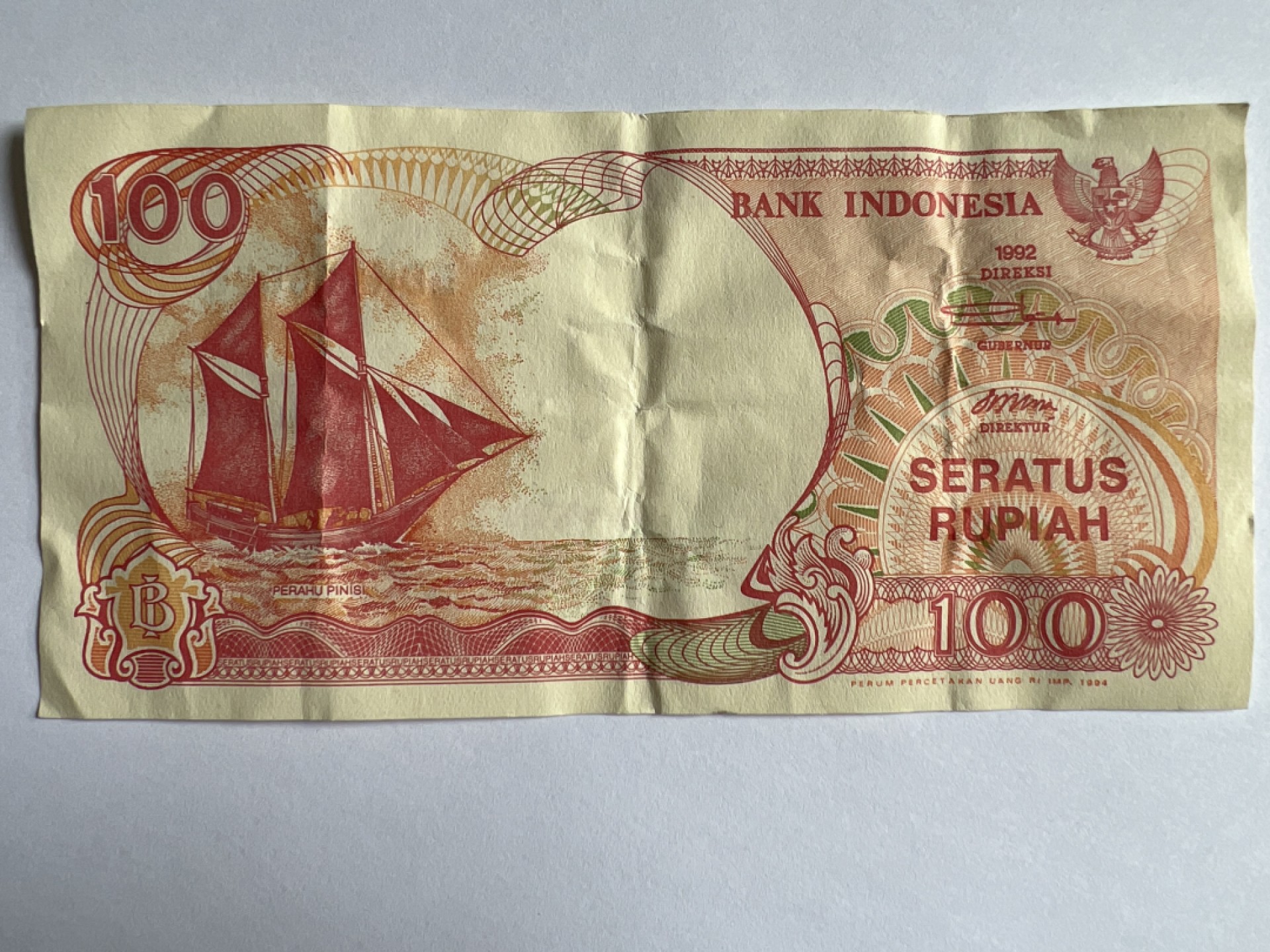 泡泡堂微拍第164幕纸币捡漏可累计专场👿👿，累计满二十元包邮，接受代拍业务 印度尼西亚100卢比