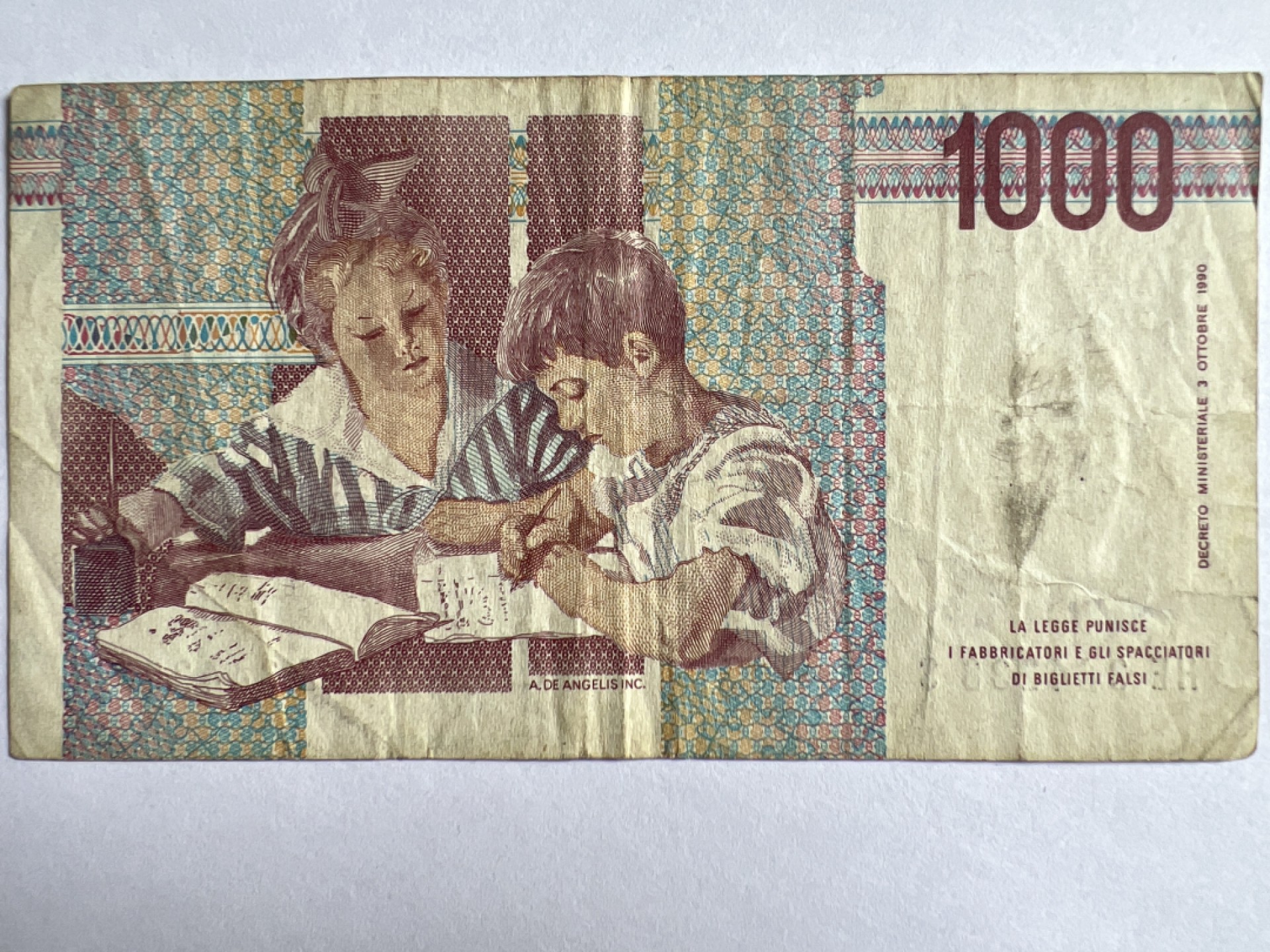 泡泡堂微拍第164幕纸币捡漏可累计专场👿👿，累计满二十元包邮，接受代拍业务 意大利1000里拉