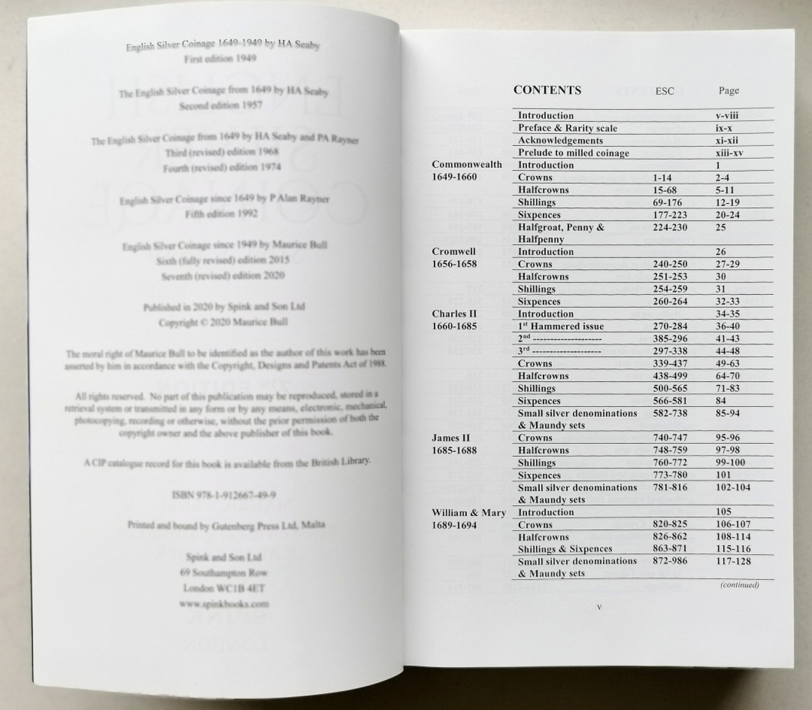 凡希社世界钱币微拍第二百三十九期 1649年以来的英国银币标准目录 九五品