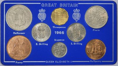 PThappally 第11次拍卖--英联邦领土硬币、精制银币、纪念币，纸钞 - Royal Mint 1966 8 coins set 