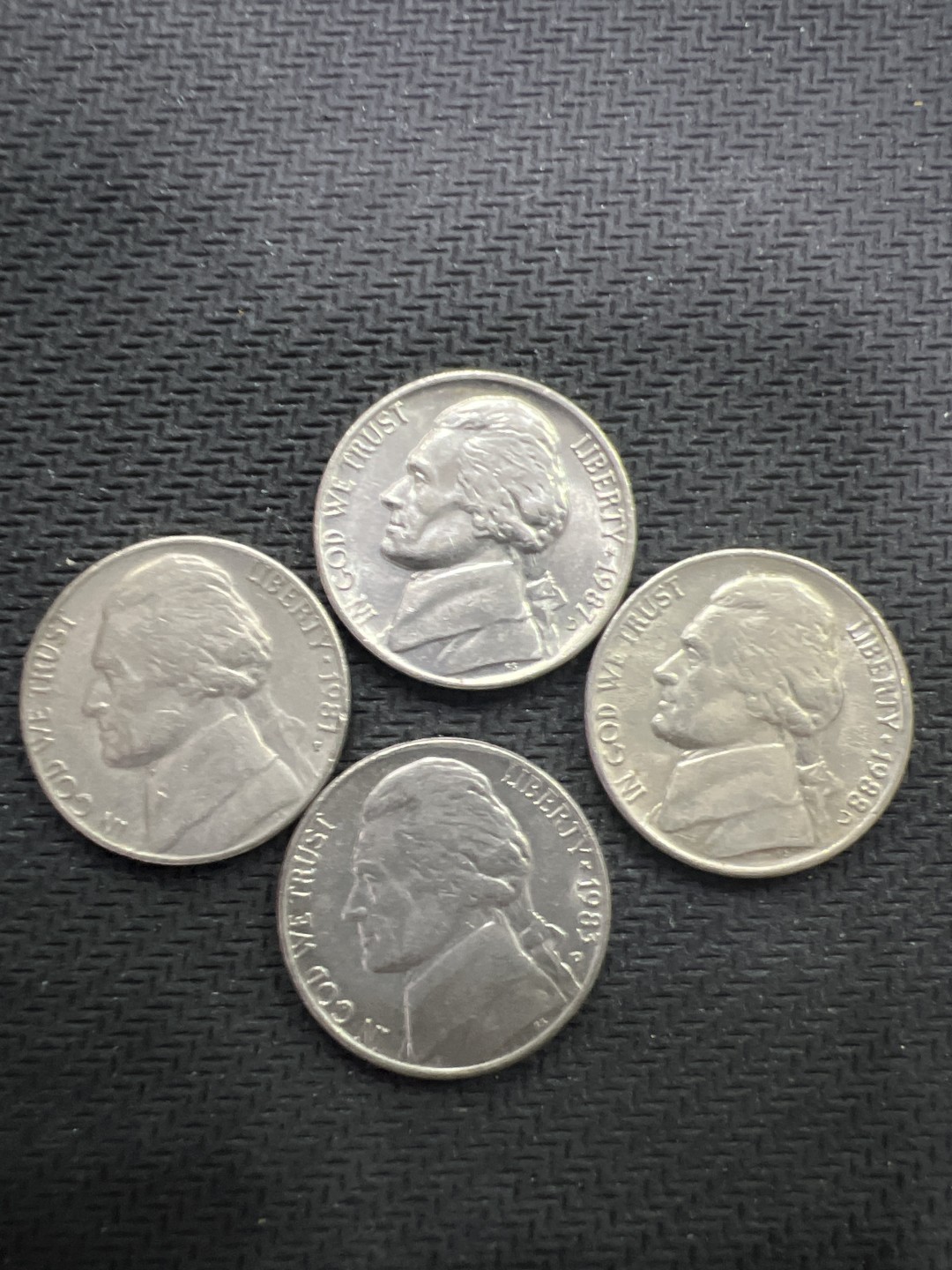 飞翔风筝外国硬币纸币第一场 美国硬币4枚