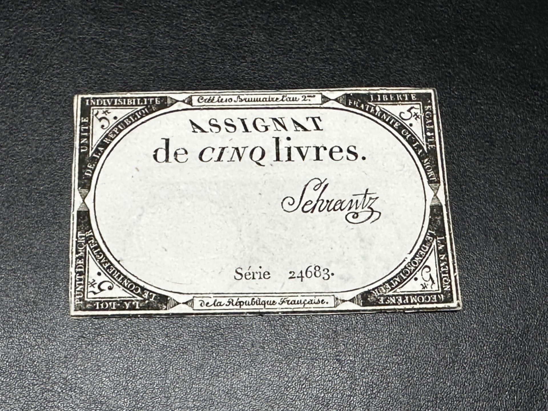 《外钞收藏家》第二百六十九期 1793年法国大革命5面额纸币  品相如图