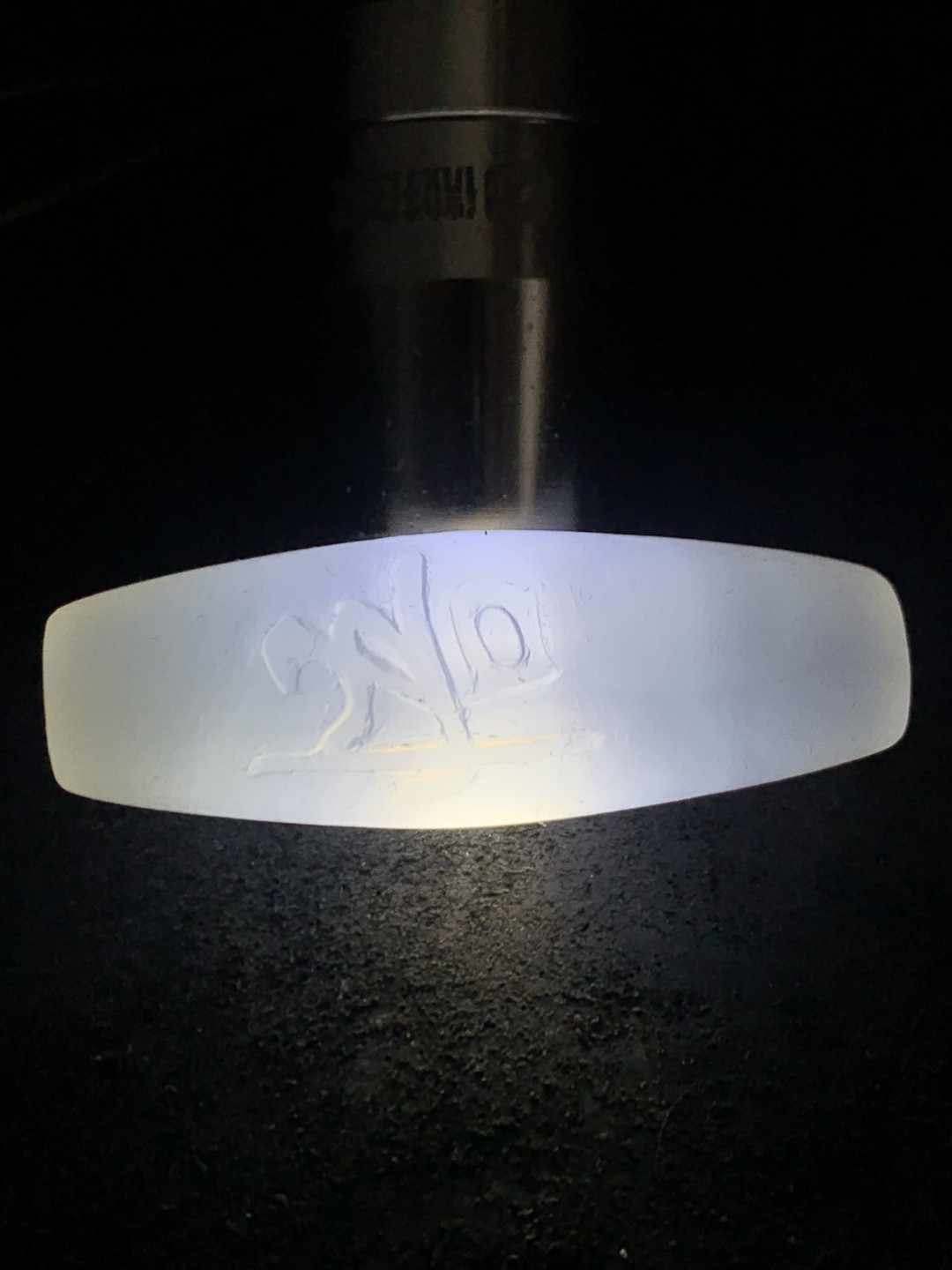 精美高玉化海洋玉髓手工雕刻悟字大桶珠一个！寓意：憬然有悟，