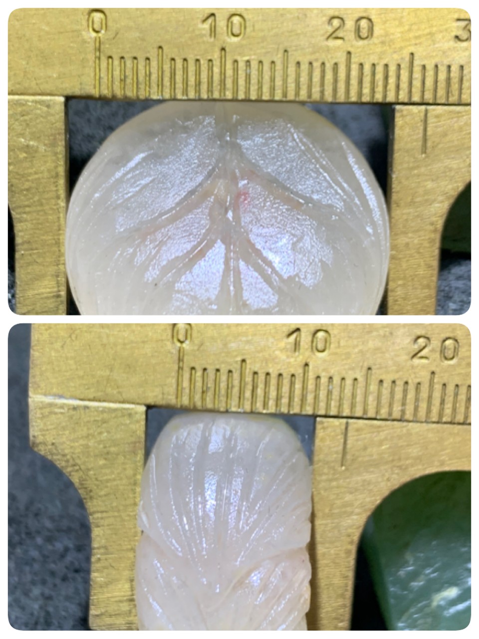 精美满冰糖心料亚光战国红玛瑙手工雕刻莲花背云（板珠）一个，
