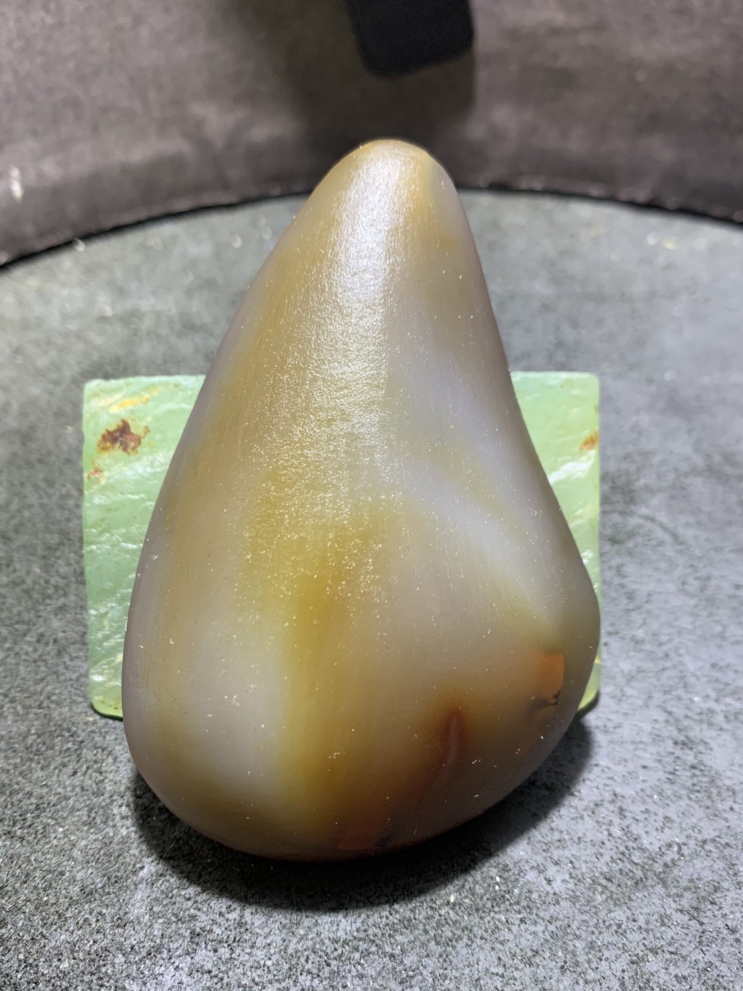 精美亚光高玉化巴西玛瑙手工雕刻佛国净土意境把件（摆件)一个！