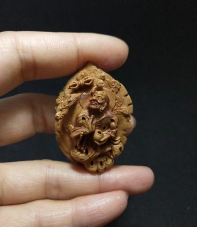 精品桃核雕小罗汉手工雕刻 - 精品桃核雕小罗汉手工雕刻