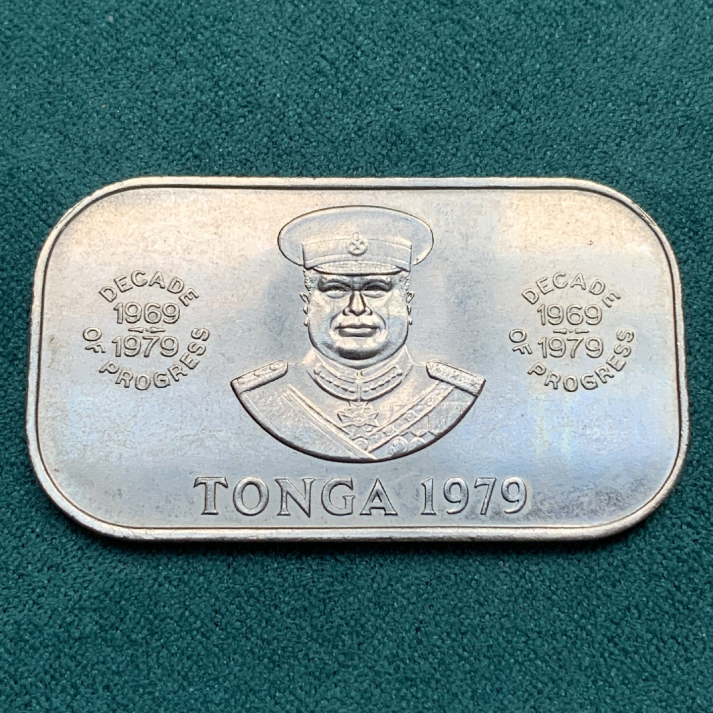 《竞宝斋》第167场-周日，周一，周四 3场 (全场包邮) 1979年汤加1潘加饼干币，UNC品相