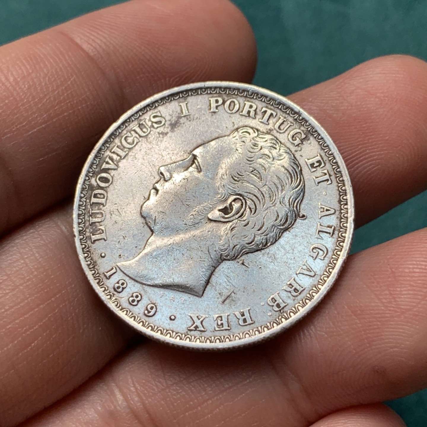 《竞宝斋》第167场-周日，周一，周四 3场 (全场包邮) 1889年 葡萄牙 500R银币