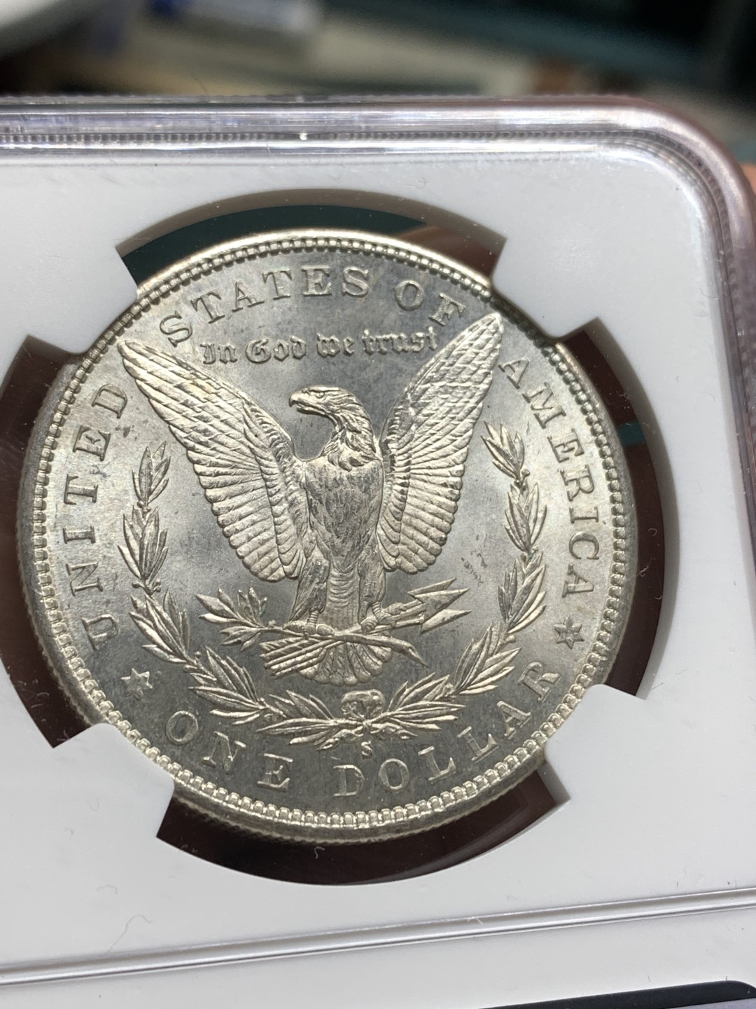 《竞宝斋》第167场-周日，周一，周四 3场 (全场包邮) NGC MS61 美国 1881年 摩根 1美元 大银币 状态不错