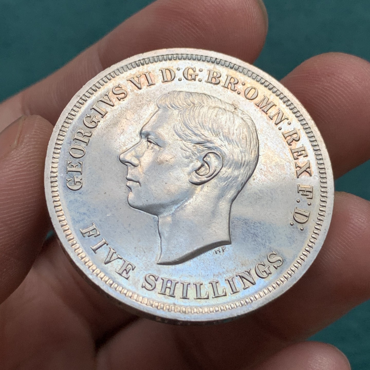 《竞宝斋》第167场-周日，周一，周四 3场 (全场包邮) 英国 1951年 乔治六世 最后的马剑 克朗镍马剑 带红盒