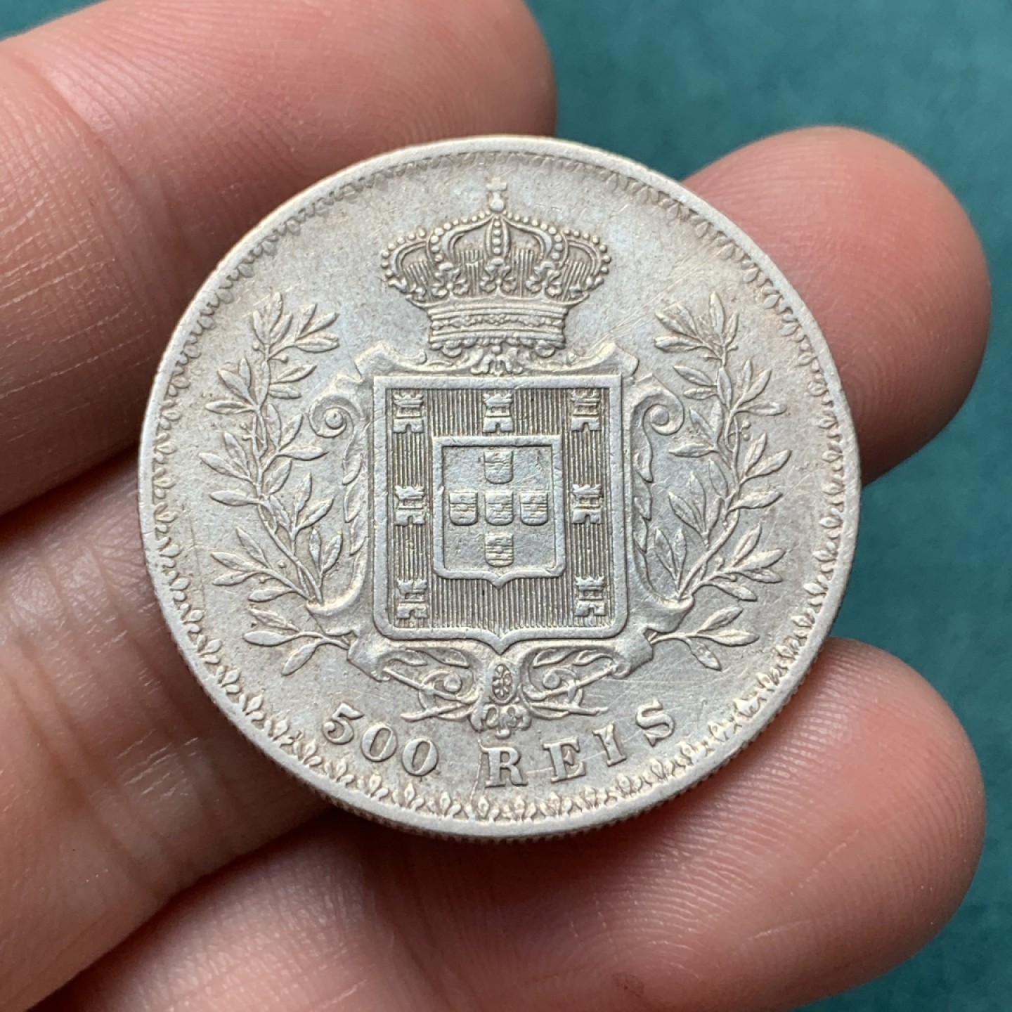 《竞宝斋》第167场-周日，周一，周四 3场 (全场包邮) 1891年 葡萄牙 500R银币