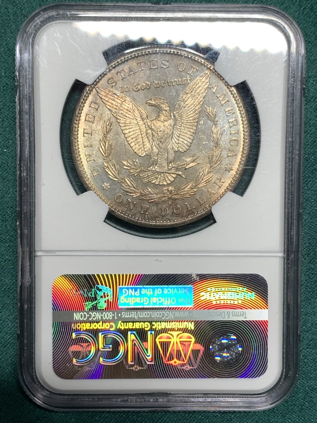 《竞宝斋》第167场-周日，周一，周四 3场 (全场包邮) NGC-MS64 美国 1881年 摩根银元 状态极好