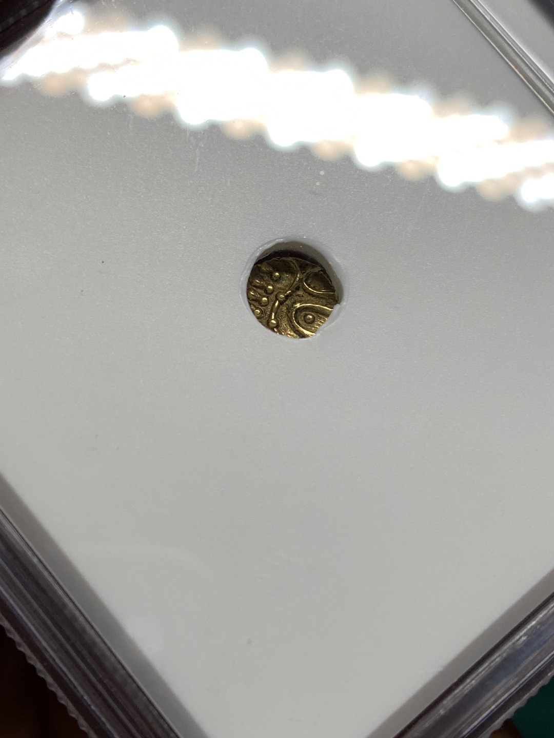 《竞宝斋》第167场-周日，周一，周四 3场 (全场包邮) NGC MS61 印度坎钦 1795年 FANAM金币 上MS 不容易 打制清晰