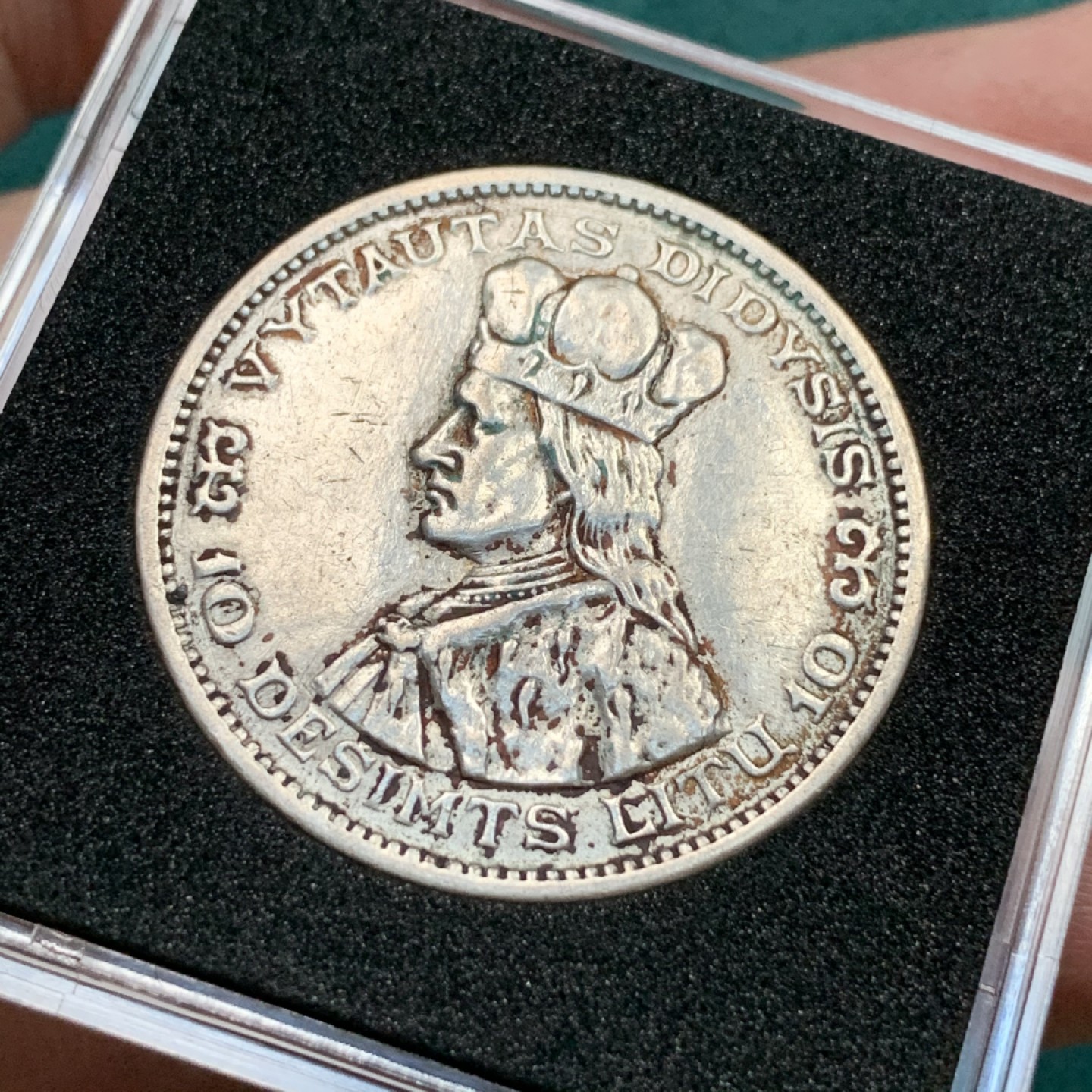 《竞宝斋》第167场-周日，周一，周四 3场 (全场包邮) 1936年立陶宛10立特骑马银币