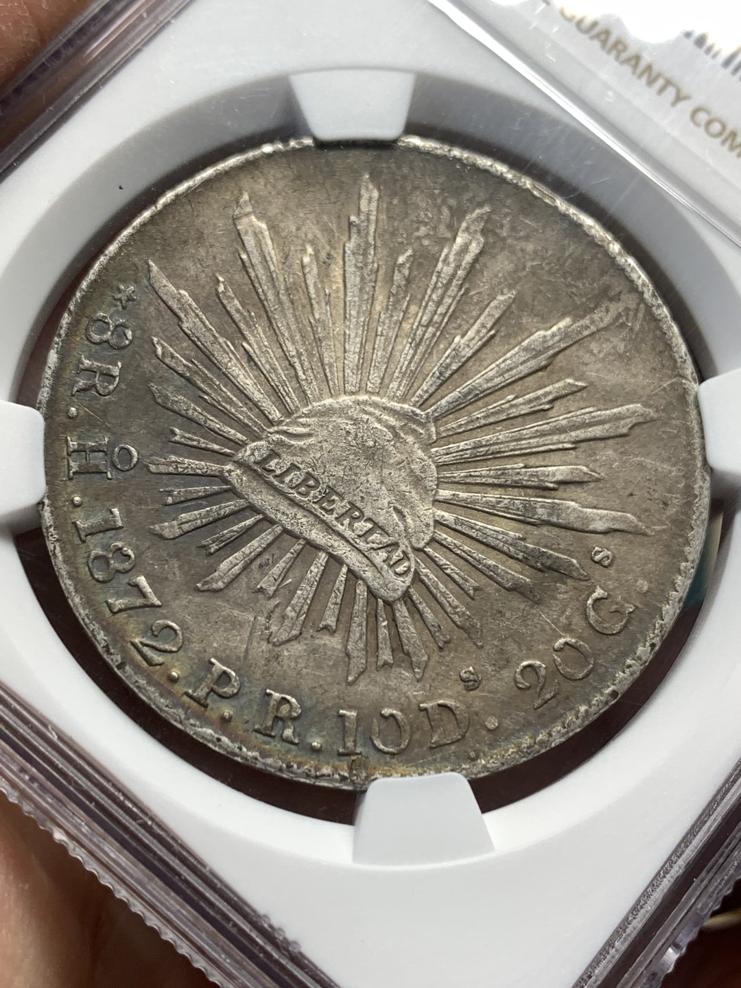 《竞宝斋》第167场-周日，周一，周四 3场 (全场包邮) NGC XF 墨西哥 1872HO PR 少见版本  8R 花边 鹰洋 大银币