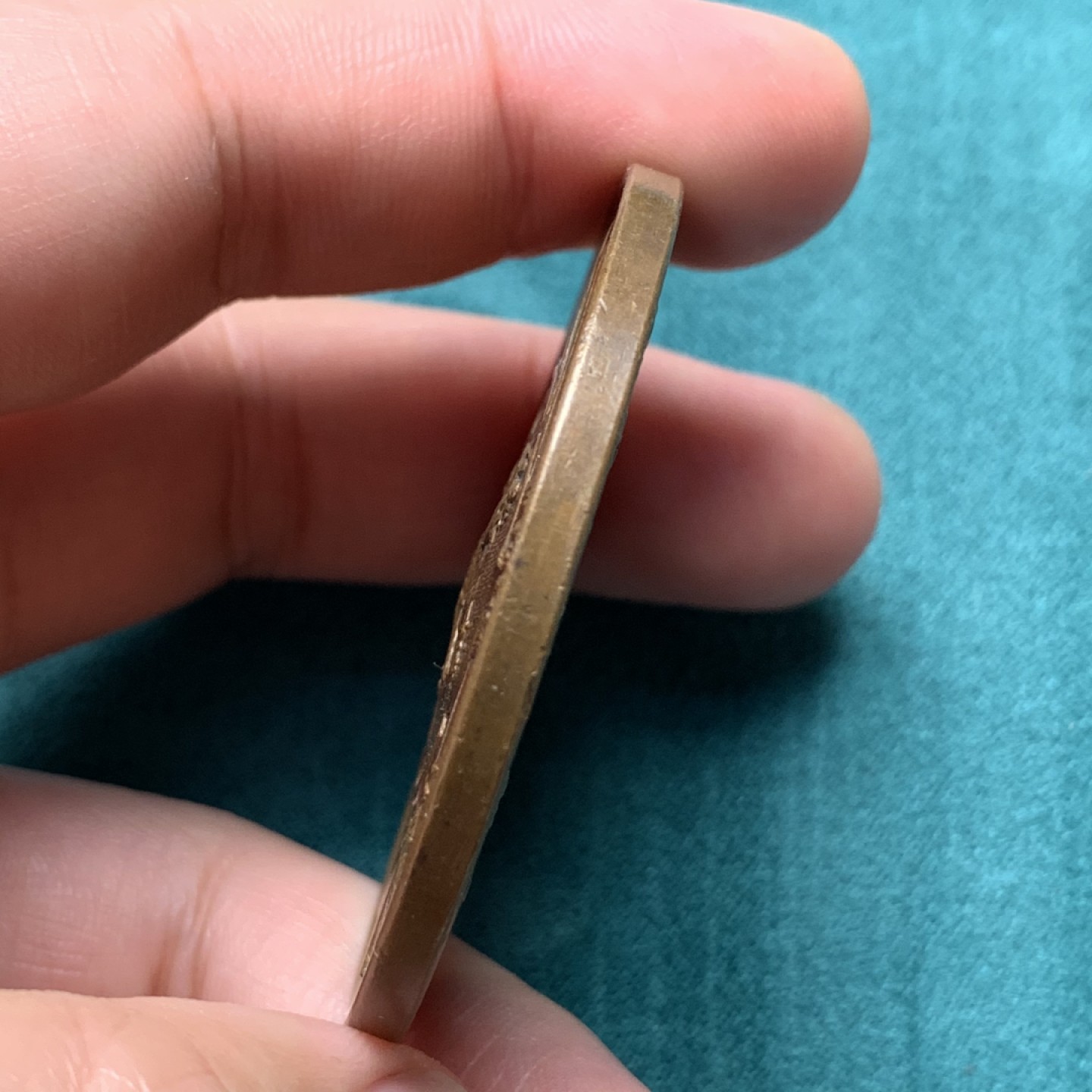 《竞宝斋》第167场-周日，周一，周四 3场 (全场包邮) 19世纪大铜章，瑞典农业，正面狮子拉弓，直径52mm，重60.22g