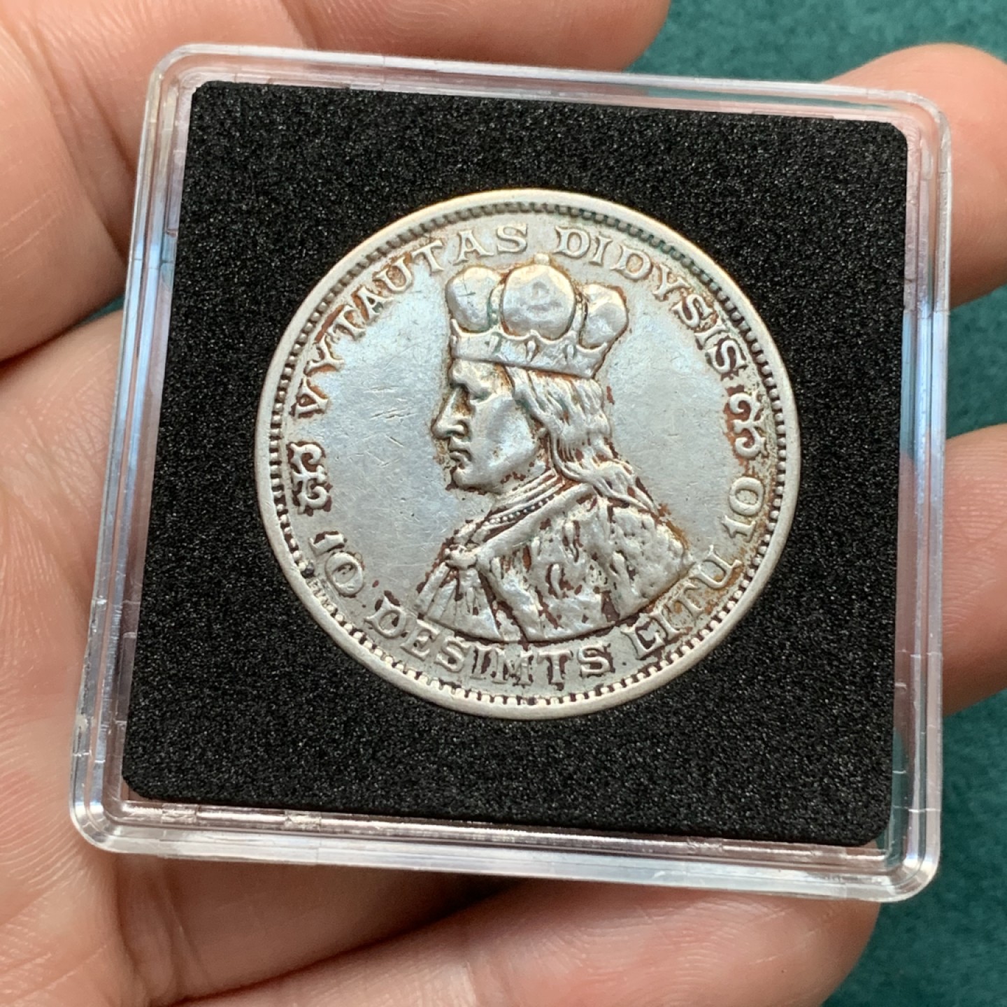 《竞宝斋》第167场-周日，周一，周四 3场 (全场包邮) 1936年立陶宛10立特骑马银币