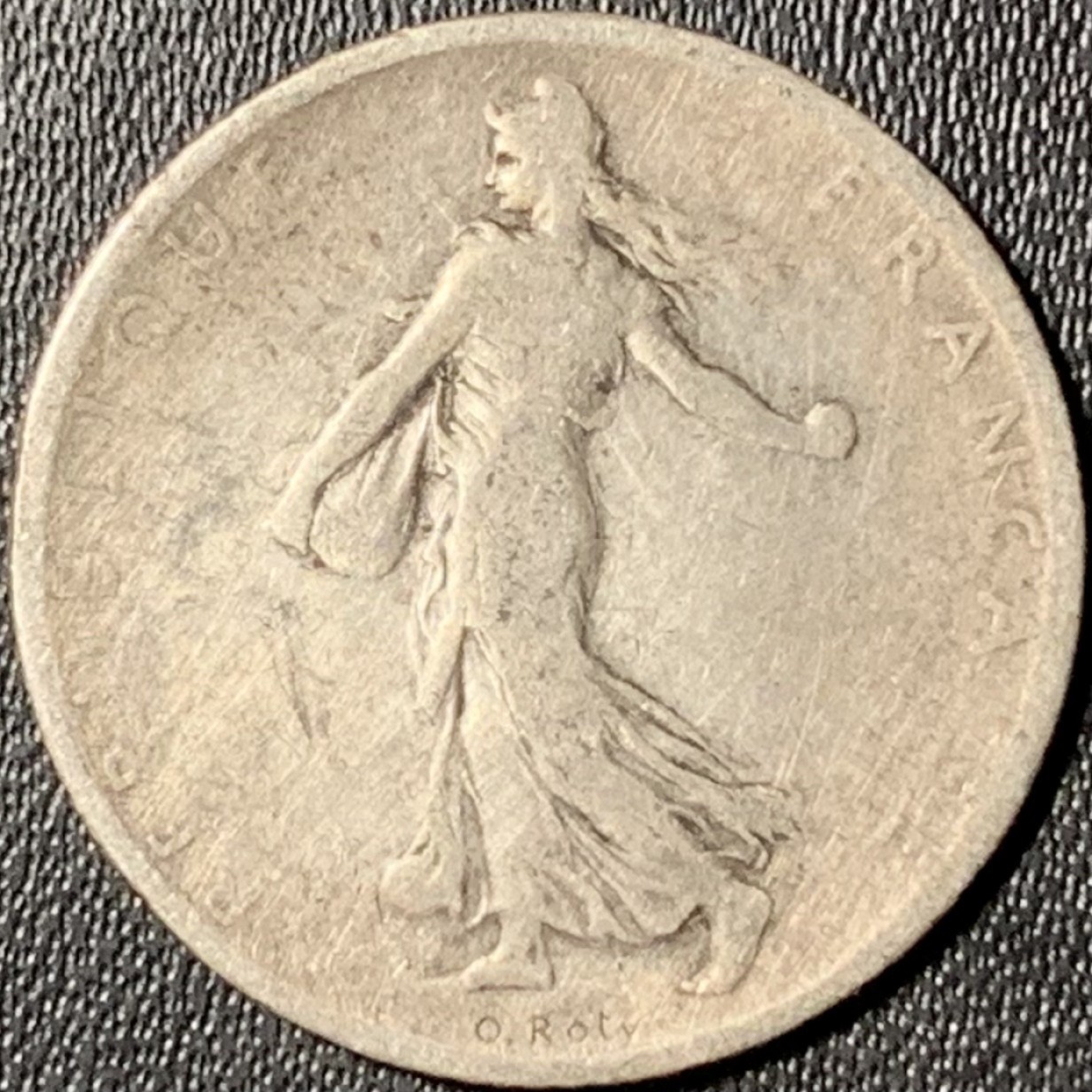 紫瑗钱币——第315期拍卖 法国 1901年 播种女神 1法郎 5克 0.835银