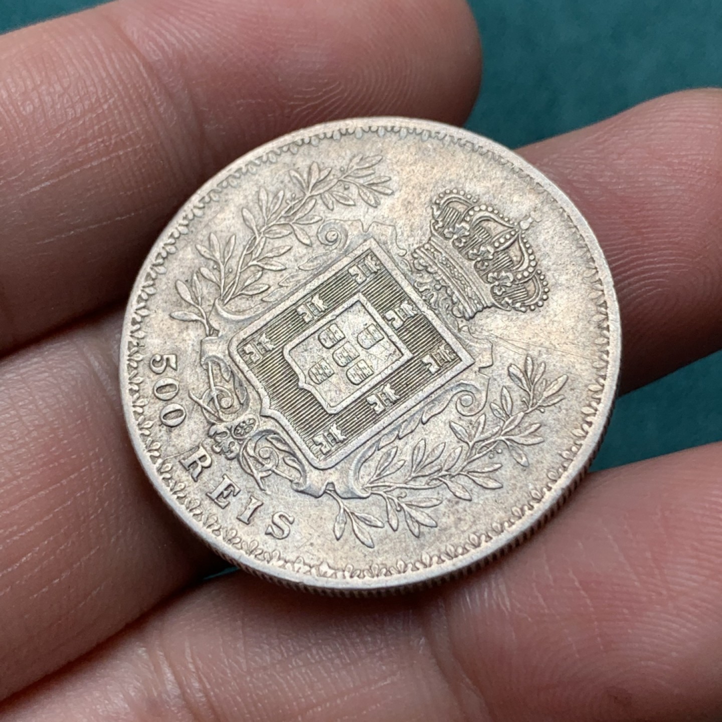 《竞宝斋》第167场-周日，周一，周四 3场 (全场包邮) 1891年 葡萄牙 500R银币