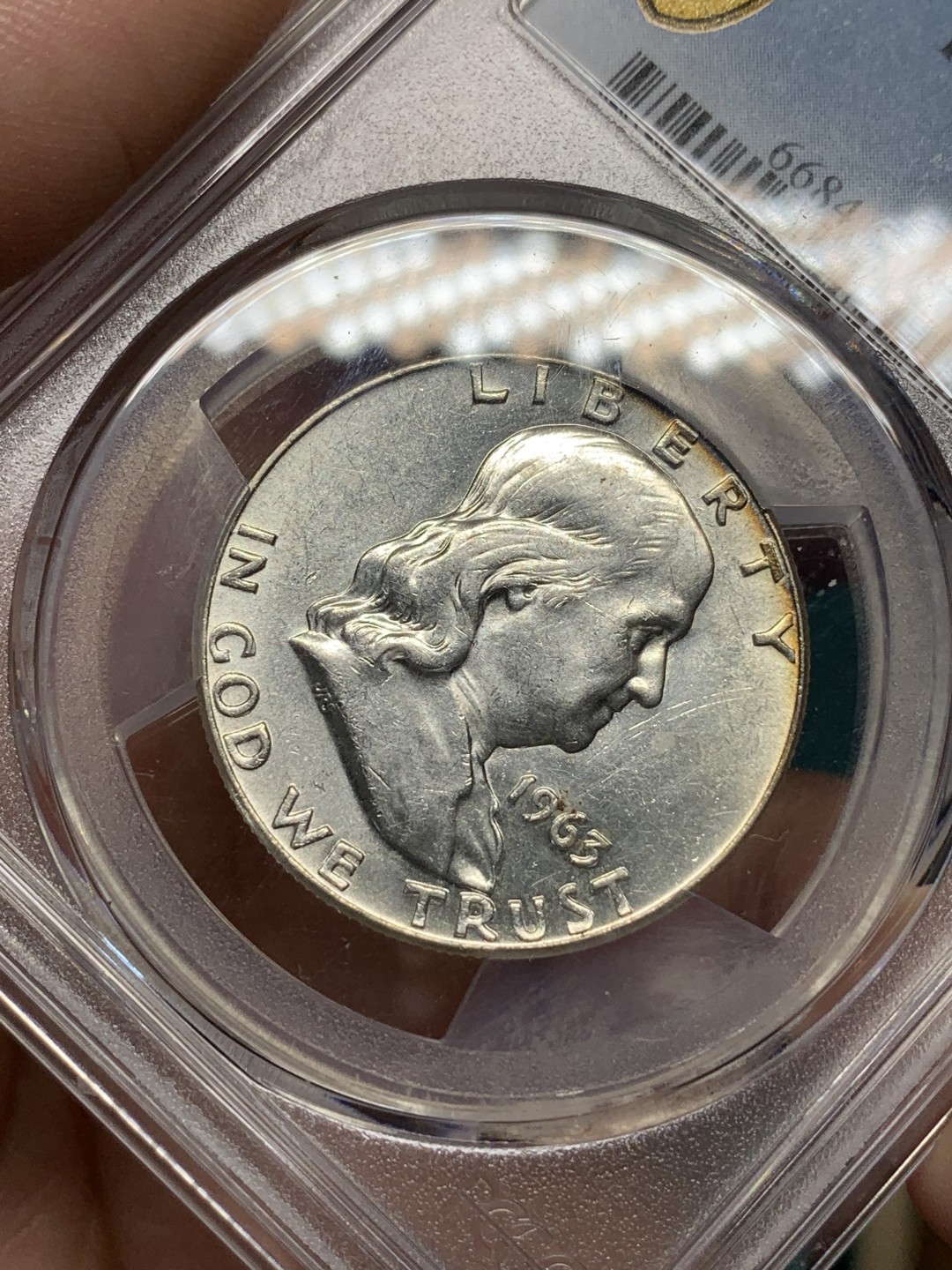 《竞宝斋》第167场-周日，周一，周四 3场 (全场包邮) PCGS AU58 1963年 美国 华盛顿大笨钟 50分银币 高银