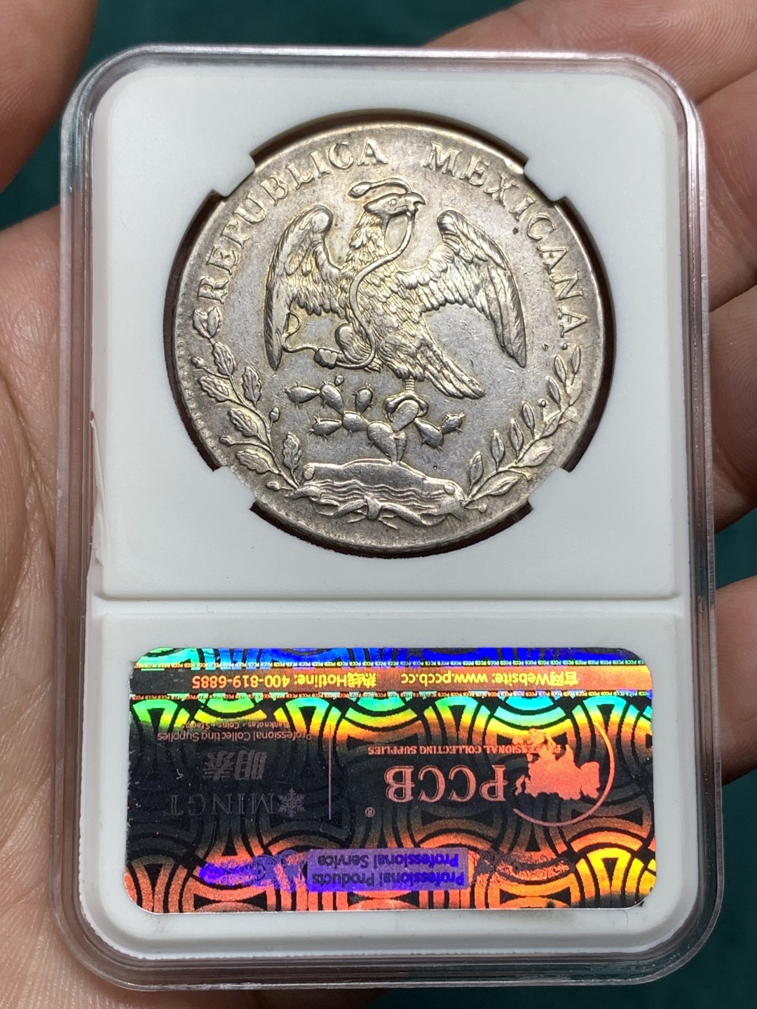 《竞宝斋》第167场-周日，周一，周四 3场 (全场包邮) 墨西哥 1891年 8R 花边鹰洋 大银币