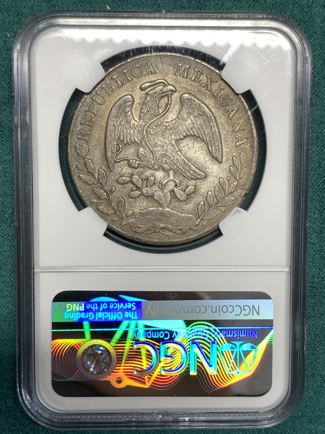 《竞宝斋》第167场-周日，周一，周四 3场 (全场包邮) NGC XF 墨西哥 1872HO PR 少见版本  8R 花边 鹰洋 大银币