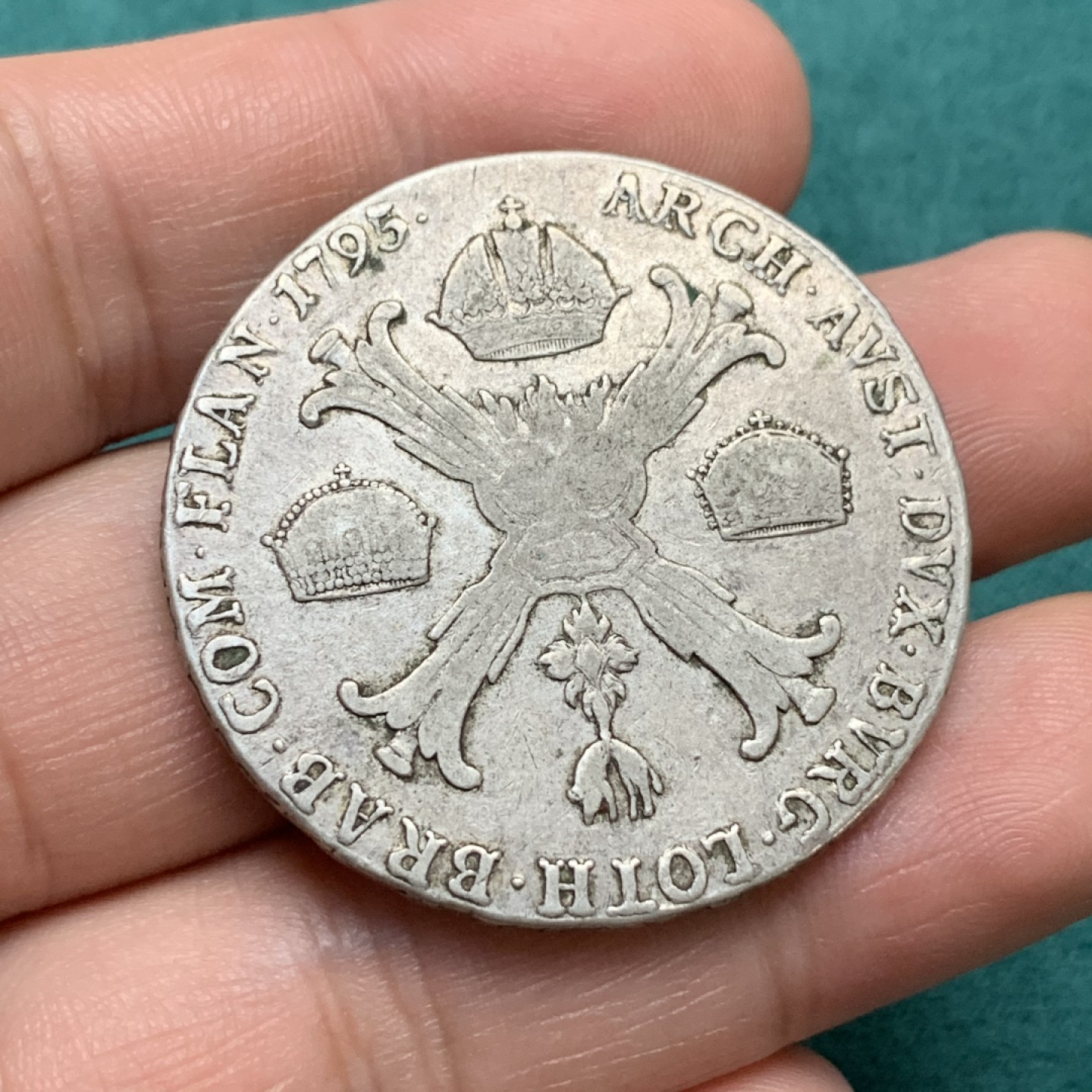 《竞宝斋》第167场-周日，周一，周四 3场 (全场包邮) 1795年 神圣罗马帝国 弗朗茨二世1泰勒大银币，29.41克873银，KM#62.1