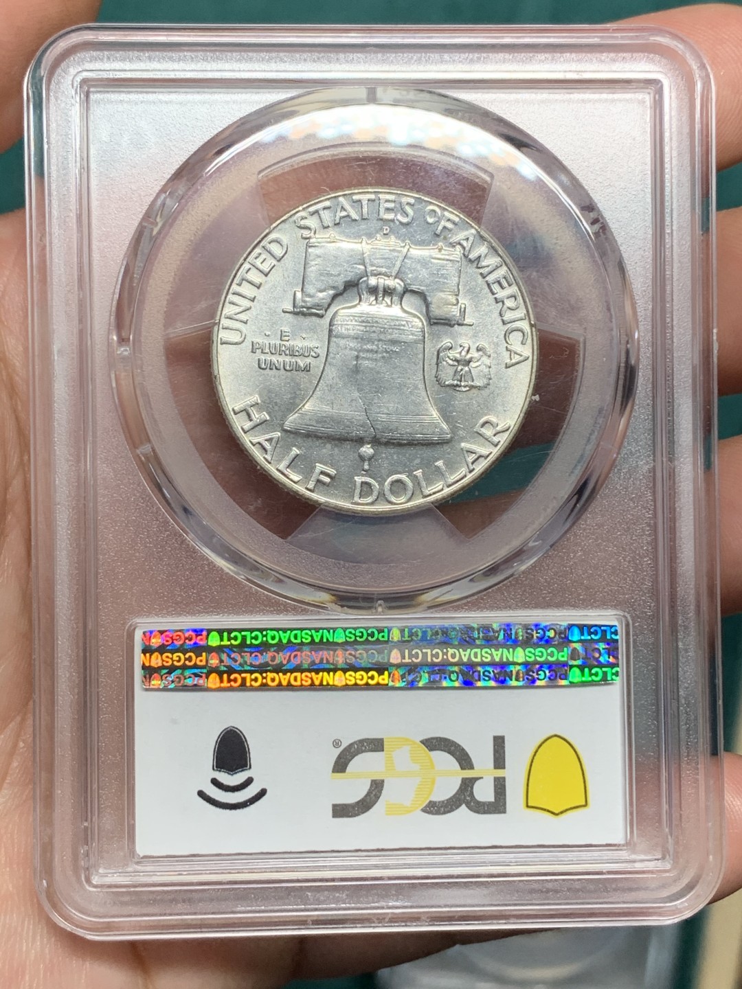 《竞宝斋》第167场-周日，周一，周四 3场 (全场包邮) PCGS AU58 1963年 美国 华盛顿大笨钟 50分银币 高银