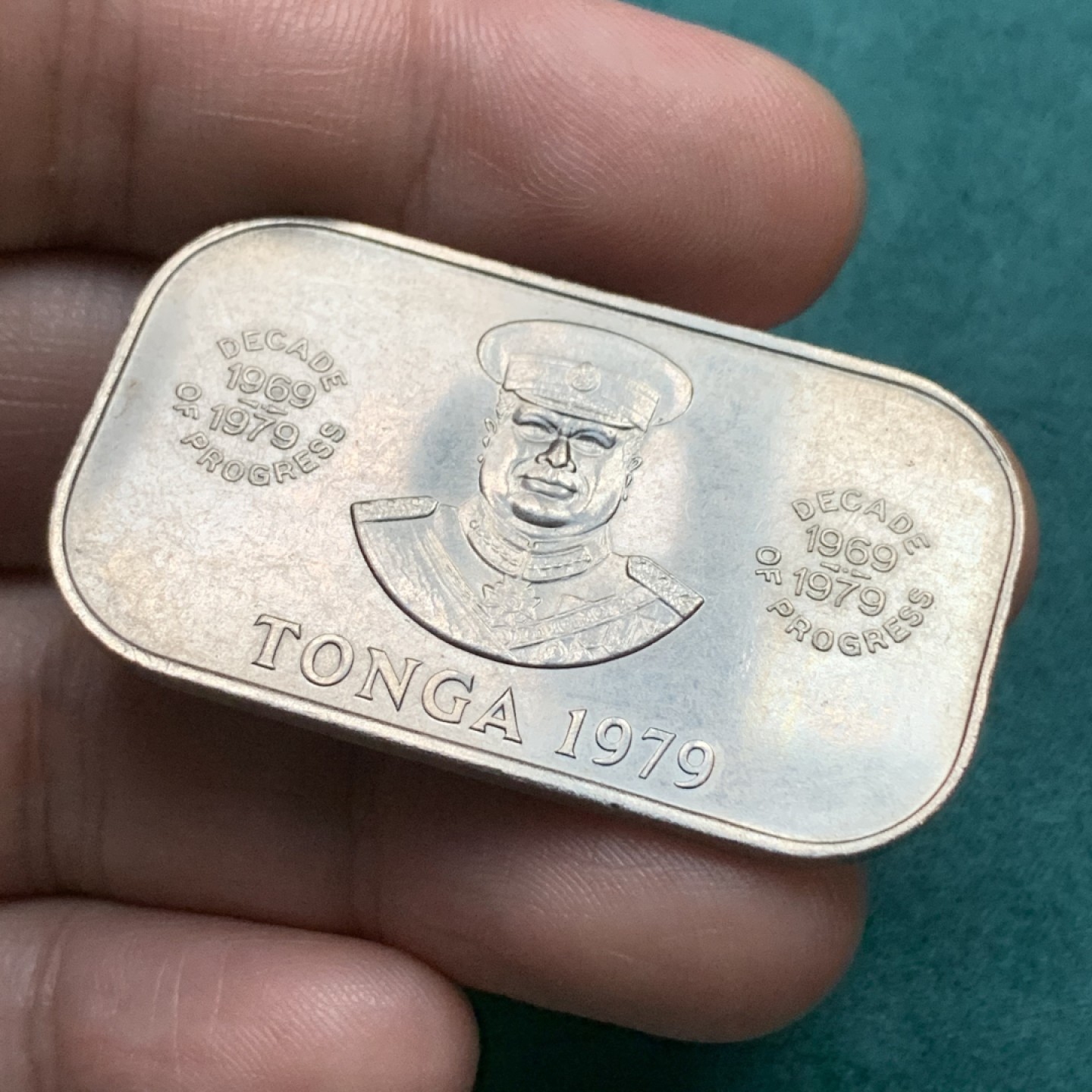 《竞宝斋》第167场-周日，周一，周四 3场 (全场包邮) 1979年汤加1潘加饼干币，UNC品相