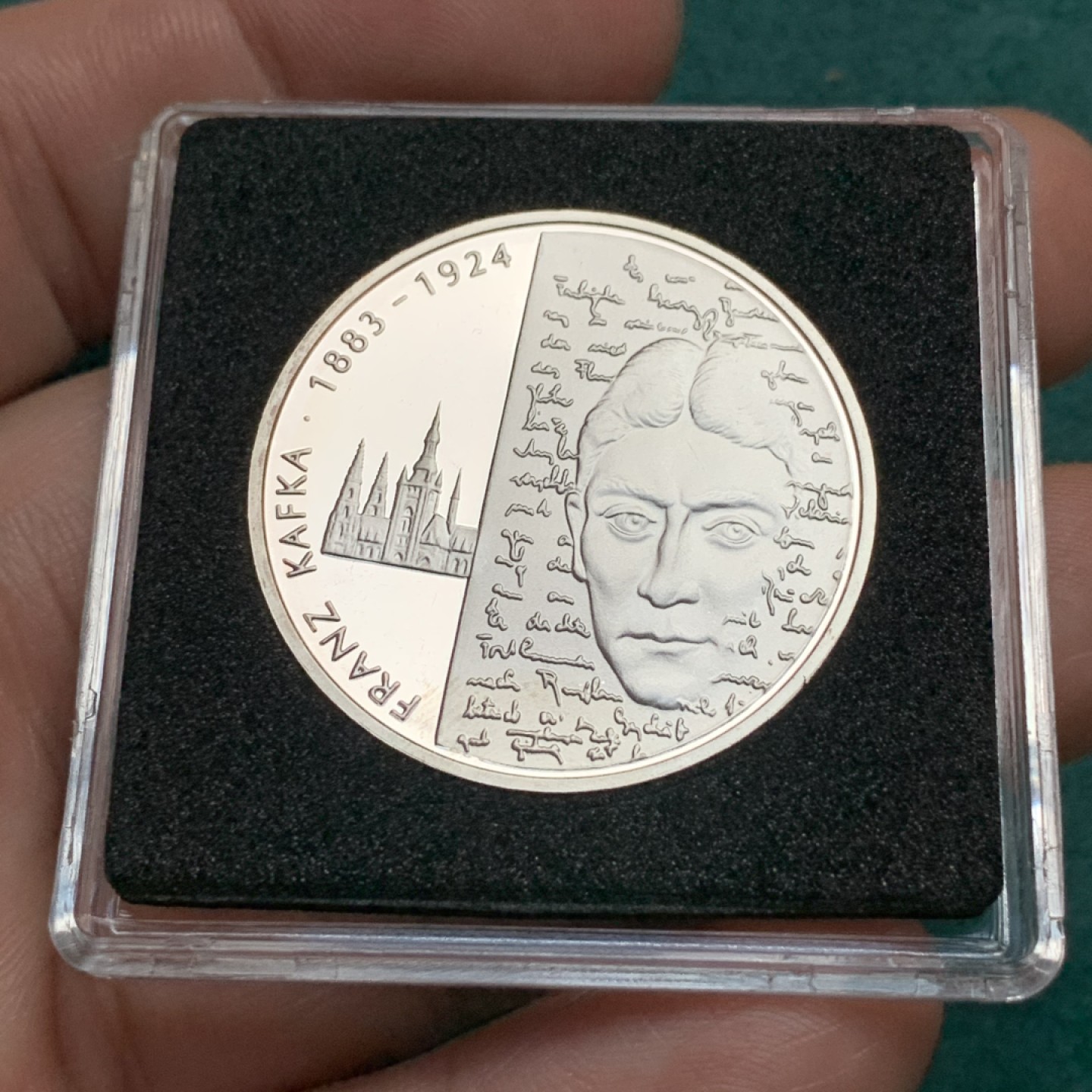 《竞宝斋》第167场-周日，周一，周四 3场 (全场包邮) 2008年德国卡夫卡诞辰纪念银币