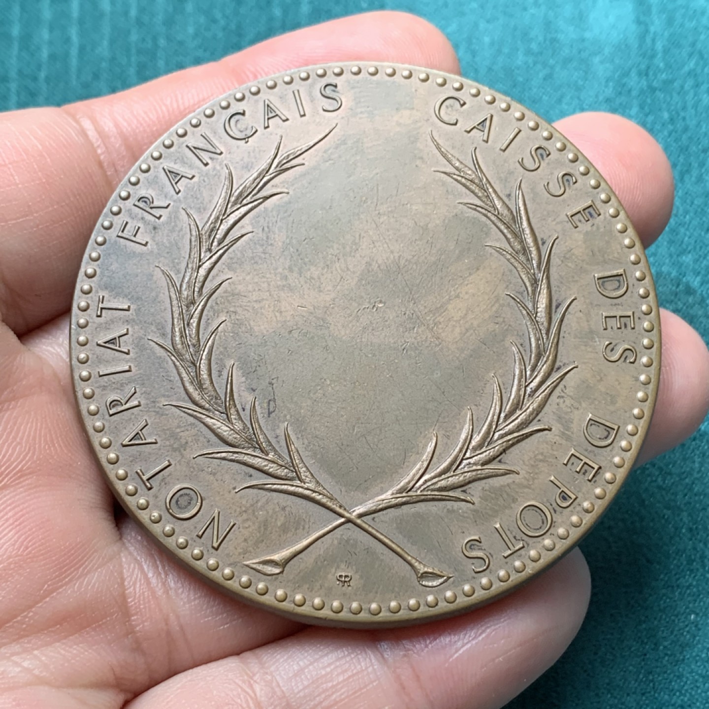 《竞宝斋》第167场-周日，周一，周四 3场 (全场包邮) 法国1973 梭伦改革大铜章，法国历史题材，底板无敌，厚重，边铭丰饶角BR，直径59mm，重135.65g