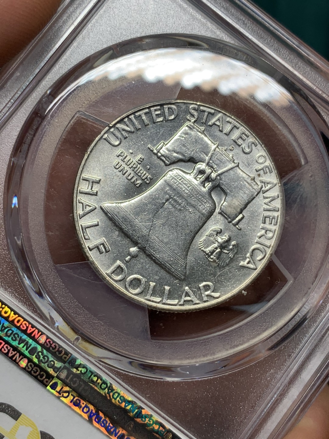 《竞宝斋》第167场-周日，周一，周四 3场 (全场包邮) PCGS AU58 1963年 美国 华盛顿大笨钟 50分银币 高银