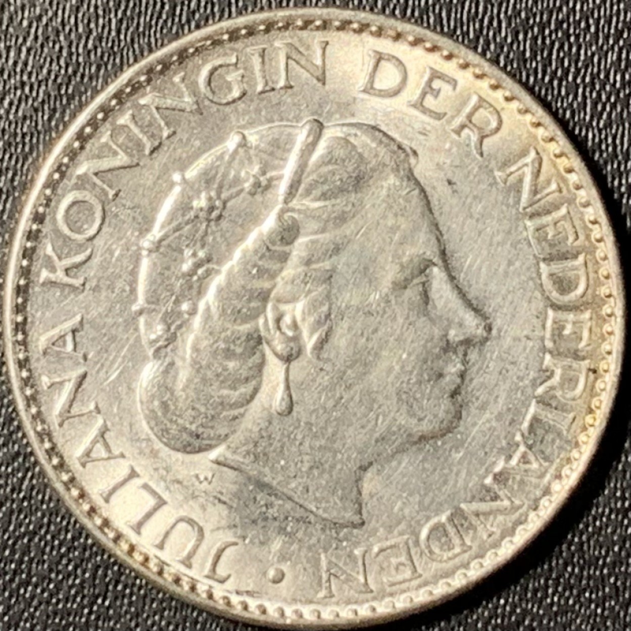 紫瑗钱币——第294期拍卖 荷兰 1966年 朱丽安娜女王 1盾 6.5克 0.72银 UNC