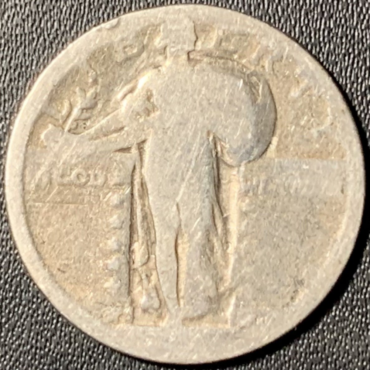 紫瑗钱币——第315期拍卖 美国 191X-192X年 飞鹰 25美分 6.25克 0.9银