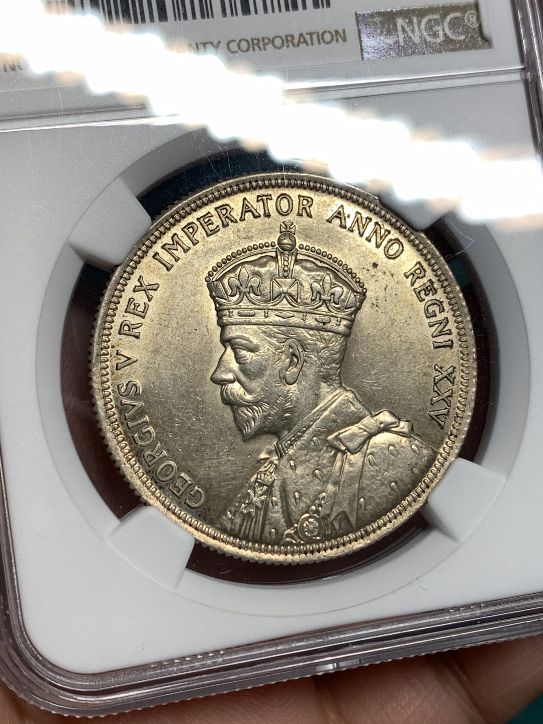 《竞宝斋》第167场-周日，周一，周四 3场 (全场包邮) NGC UNC 加拿大 1935年 乔五 划船 大银币