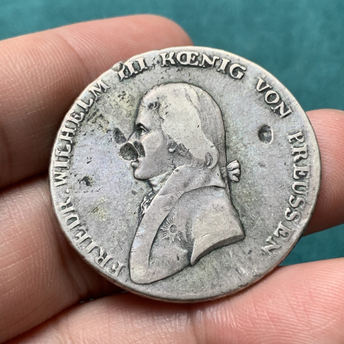 《竞宝斋》第167场-周日，周一，周四 3场 (全场包邮) 德国普鲁士1801A泰勒大银币 腓特烈威廉三世 野人盾徽