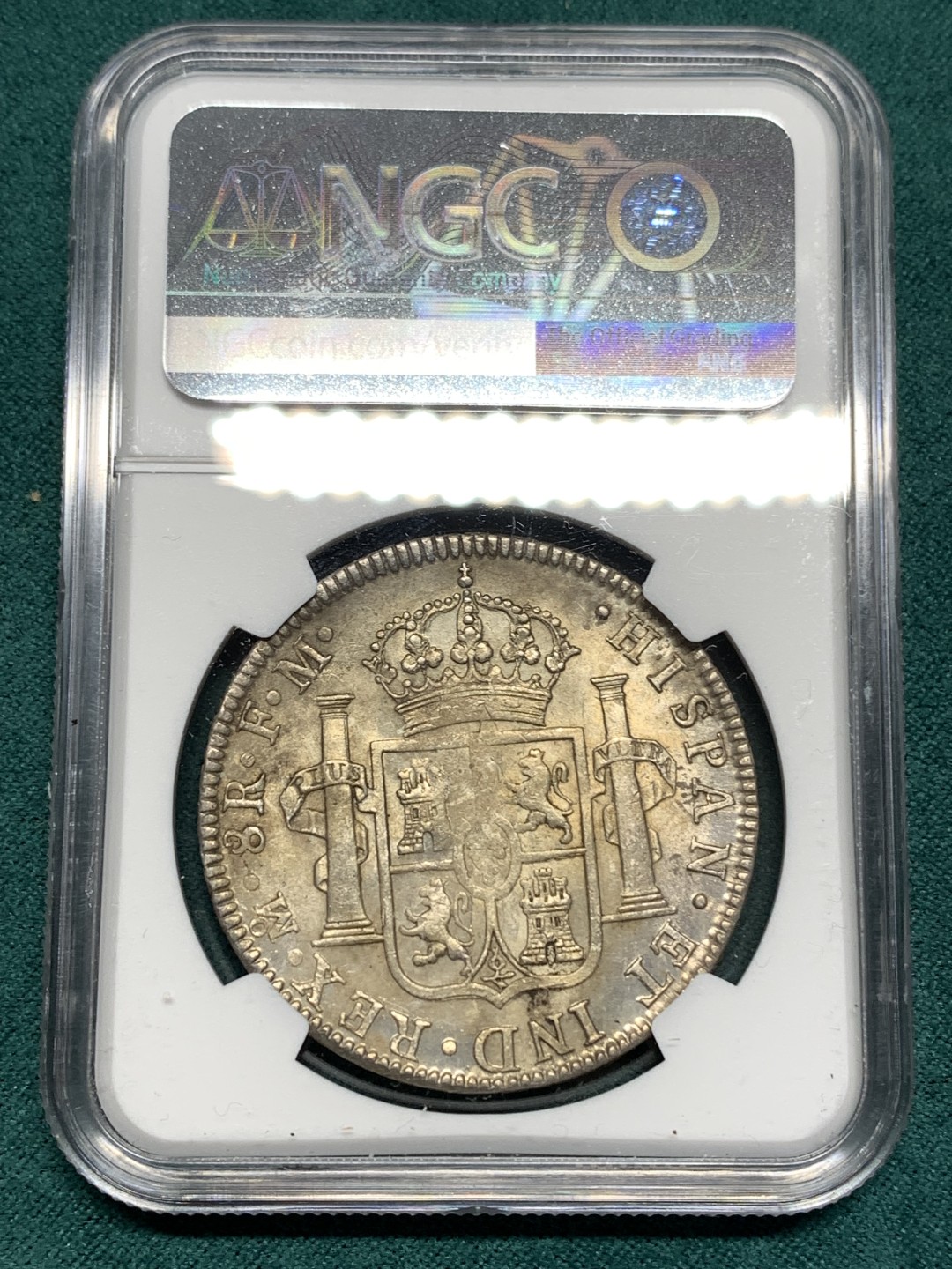 《竞宝斋》第167场-周日，周一，周四 3场 (全场包邮) NGC UNC  墨西哥 1798年 早期卡四 双柱 大银币 正反深打背面底板极好 感觉可以再试试